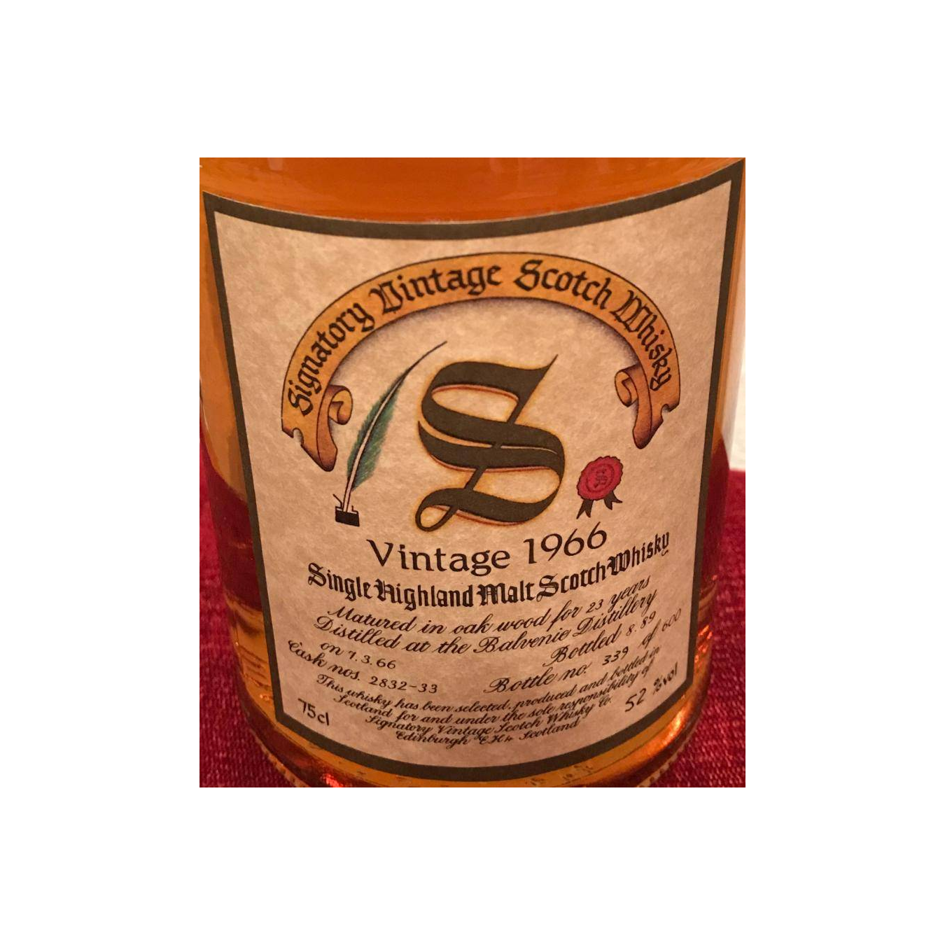 The Balvenie Vintage Collection - Dumpy 1966 23 Years Single Malt Whisky 2