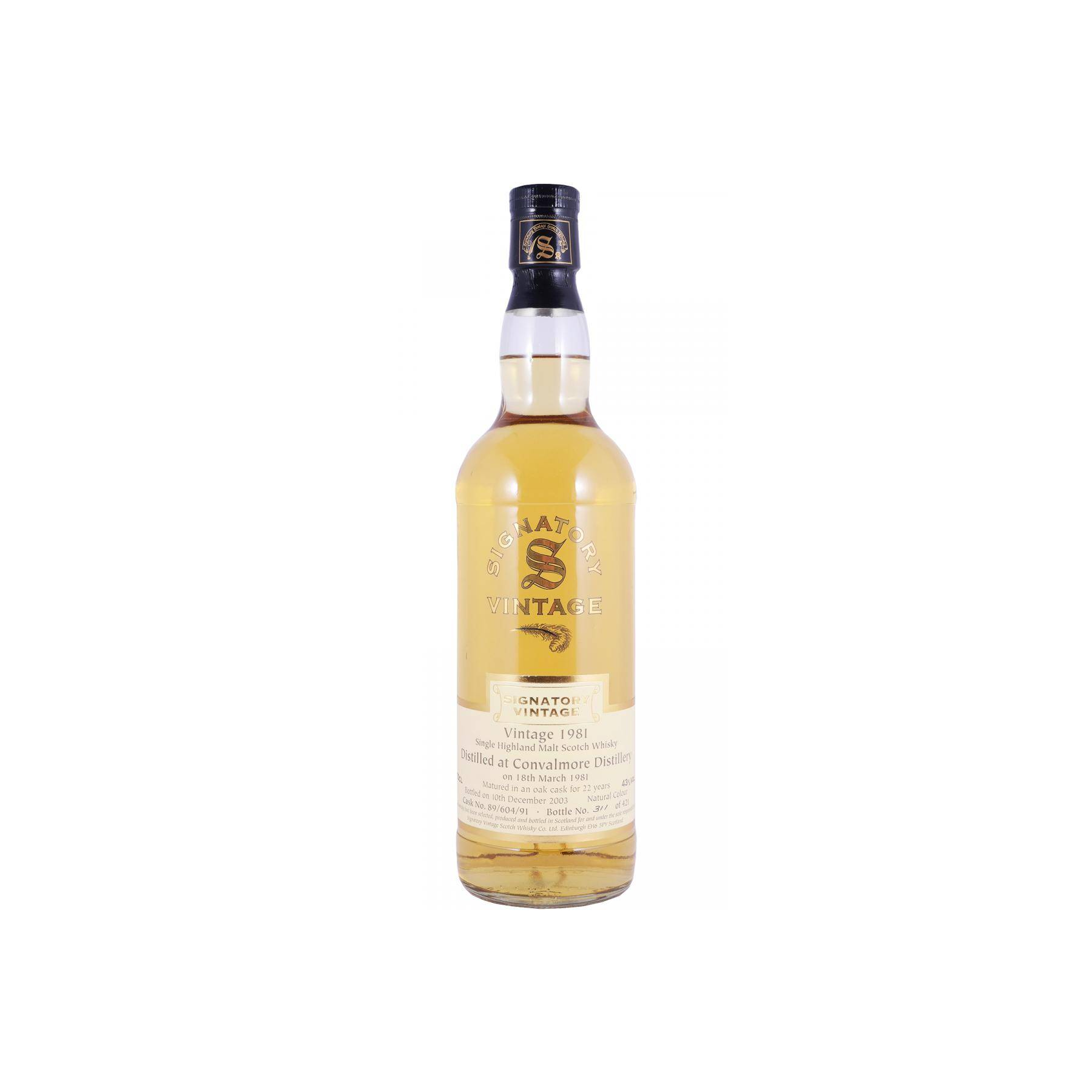 Convalmore Vintage Collection 1981 22 Years Single Malt Whisky