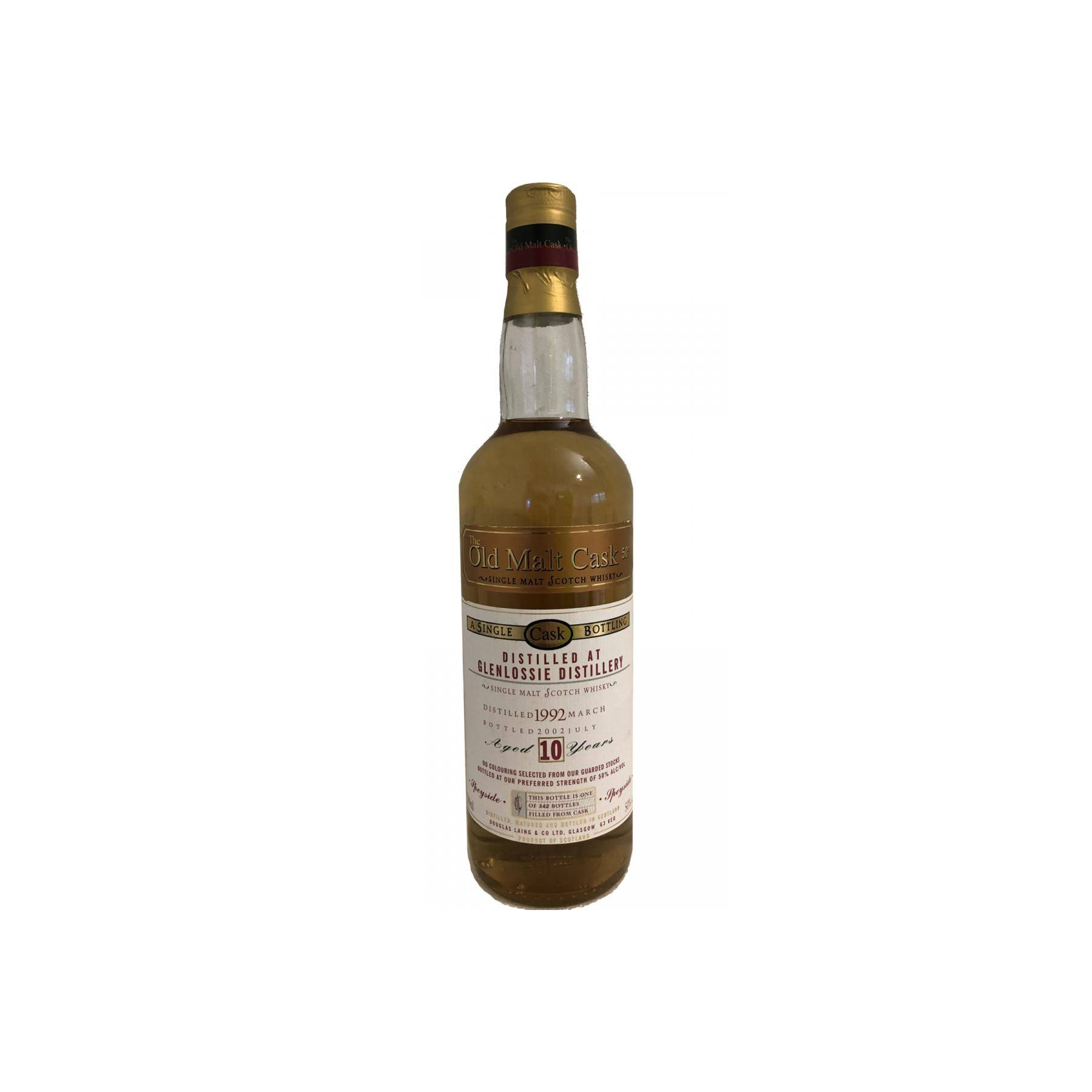 Glenlossie Old Malt Cask 1992 10 Years Single Malt Whisky