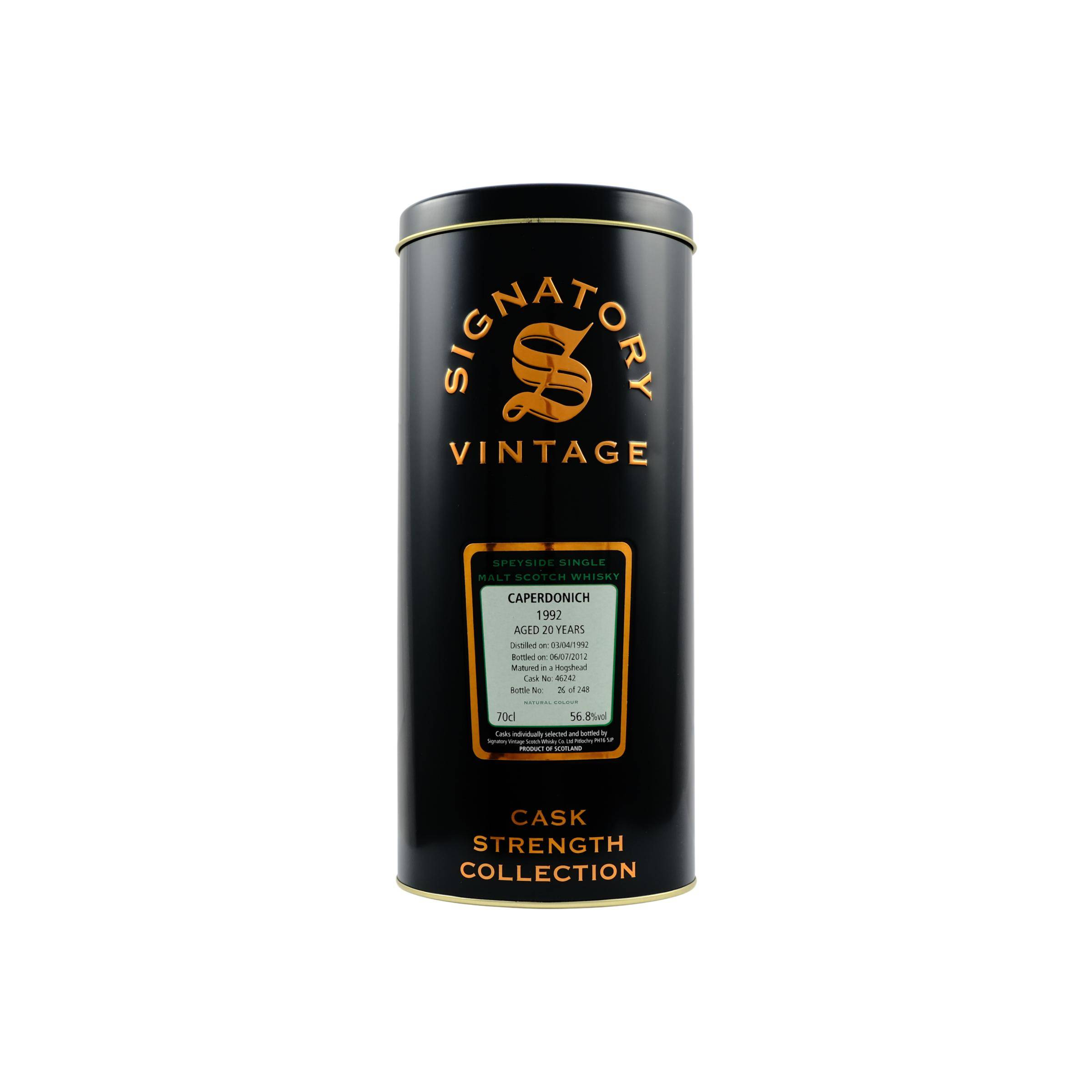 Caperdonich Cask Strength Collection 1992 20 Years Single Malt Whisky 2