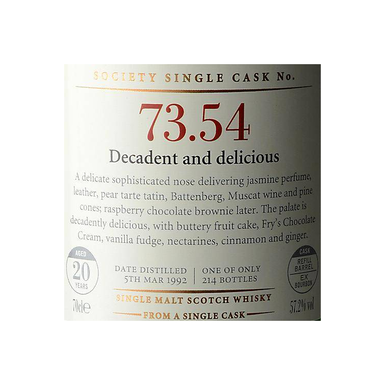 The Scotch Malt Whisky Society 1992 20 Years Single Malt Whisky