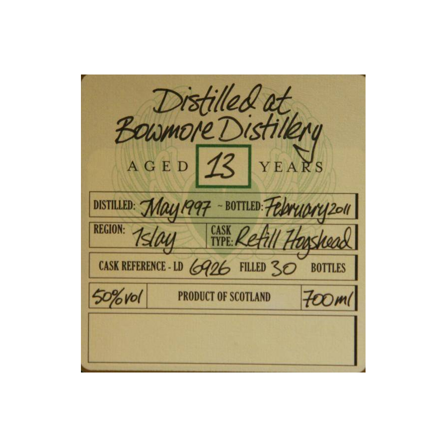 Bowmore 1997 13 Years Single Malt Whisky