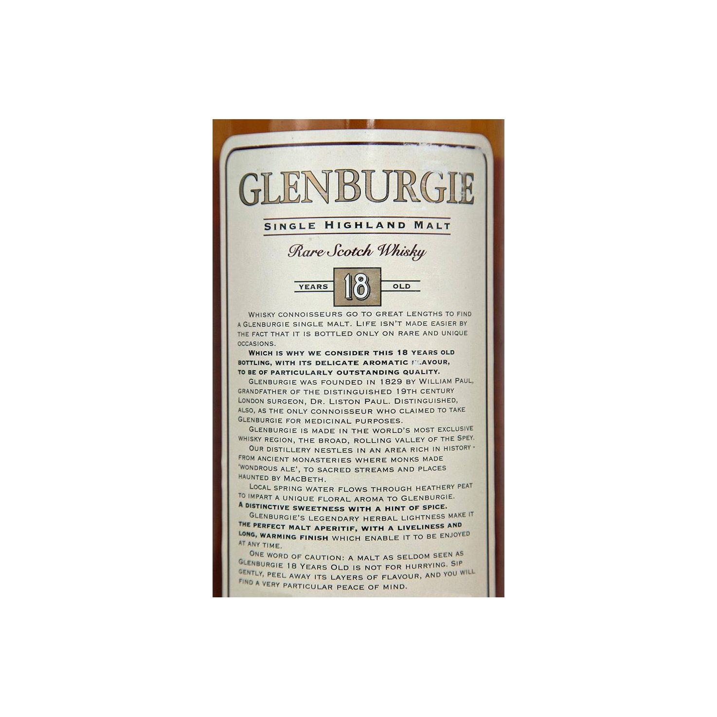 Glenburgie 18 Years Single Malt Whisky 2