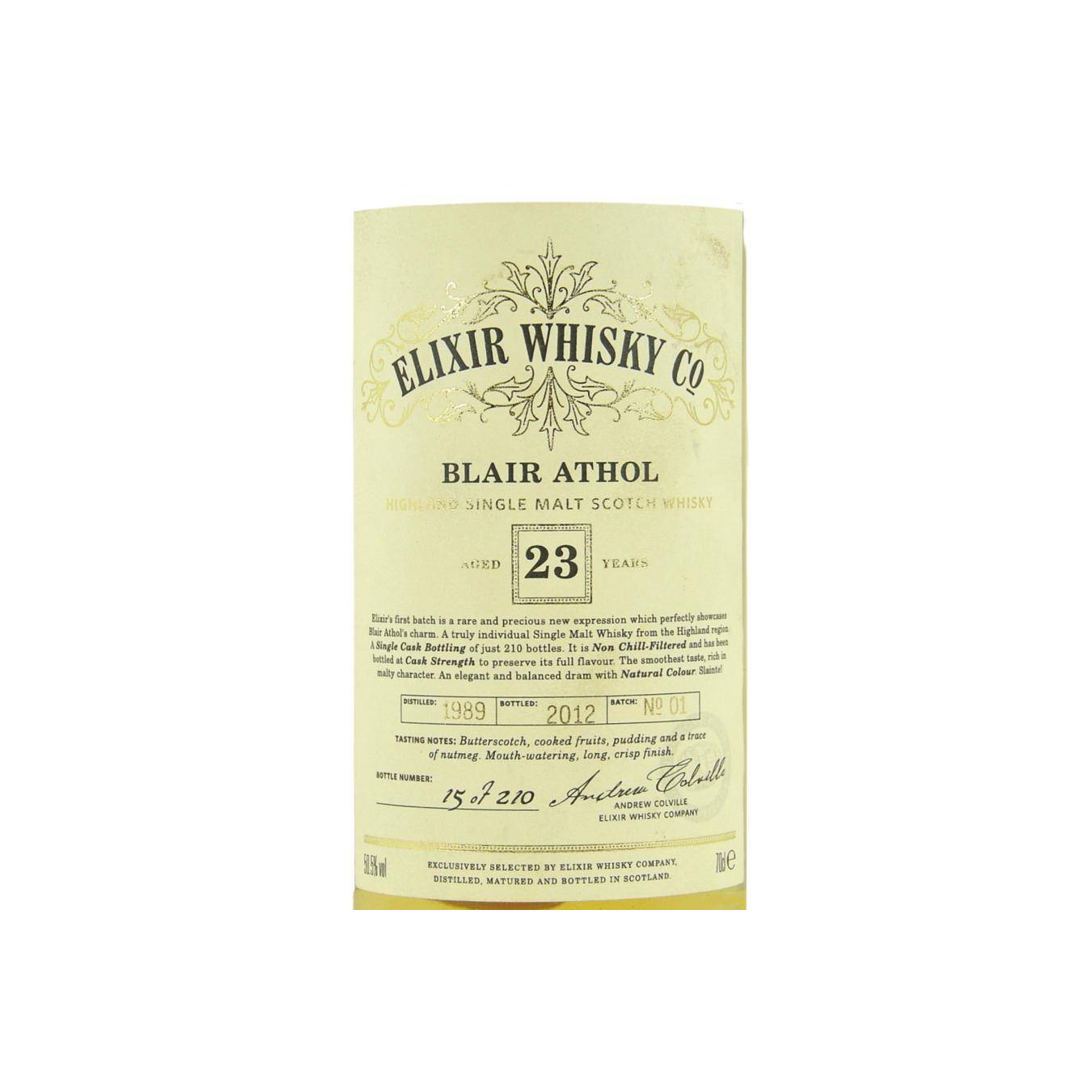 Blair Athol 1989 23 Years Single Malt Whisky