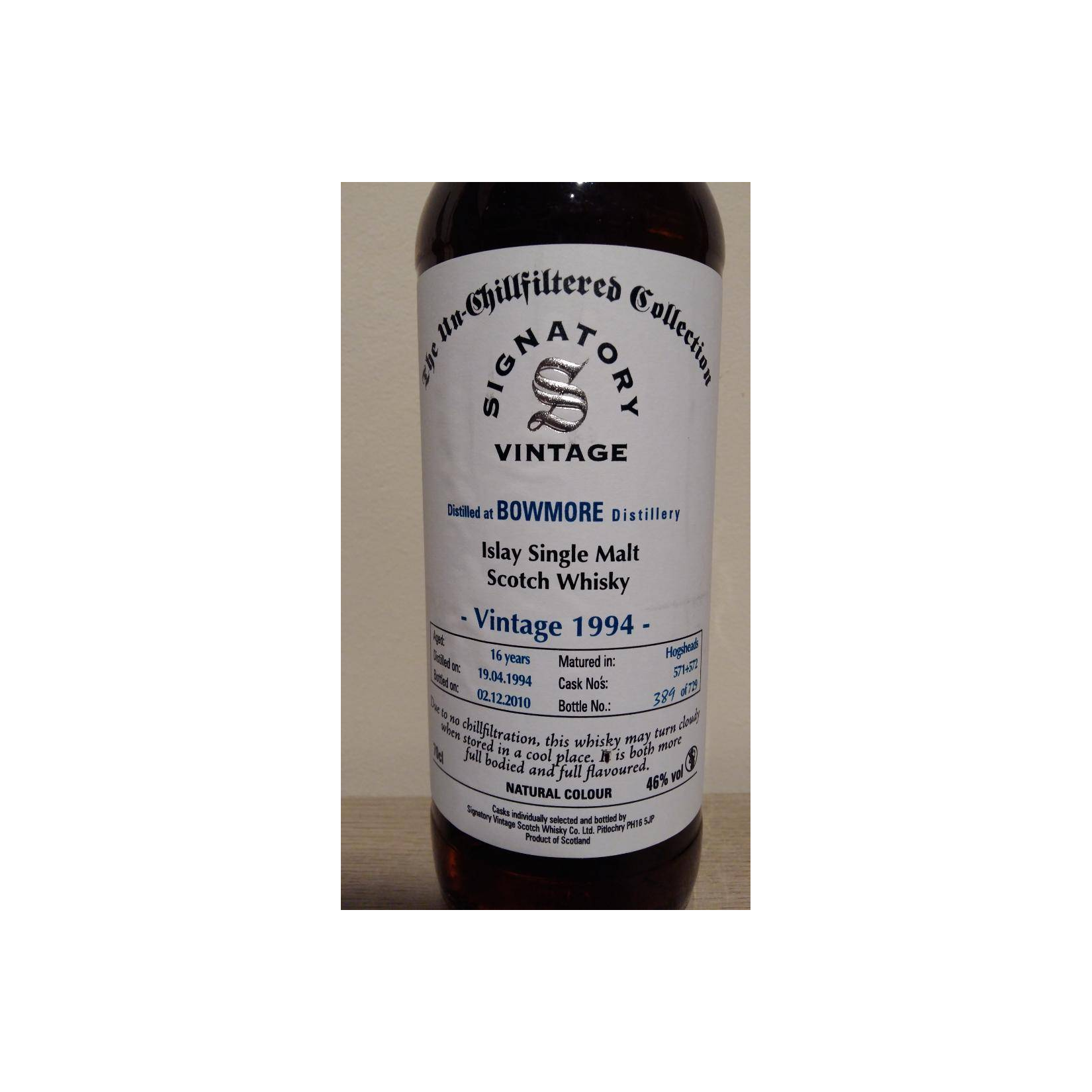 Bowmore The Un-Chillfiltered Collection 1994 16 Years Single Malt Whisky 2