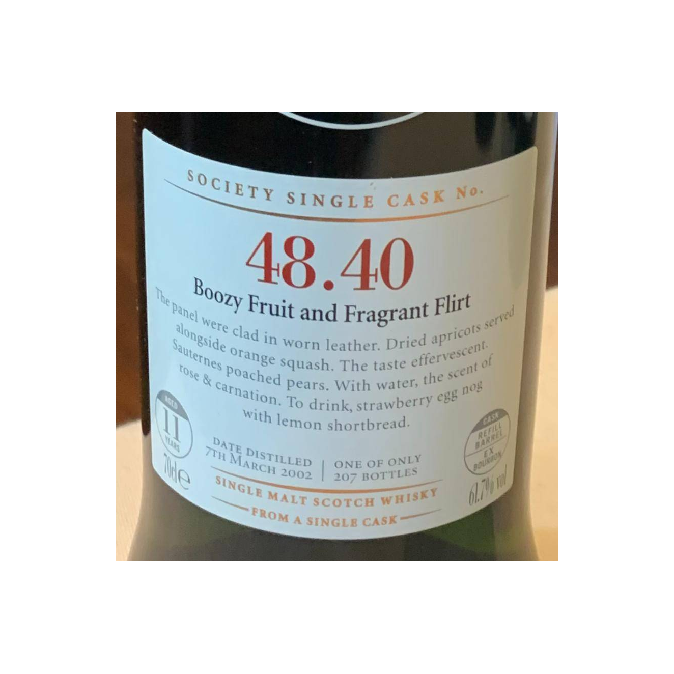 The Scotch Malt Whisky Society 2002 11 Years Single Malt Whisky