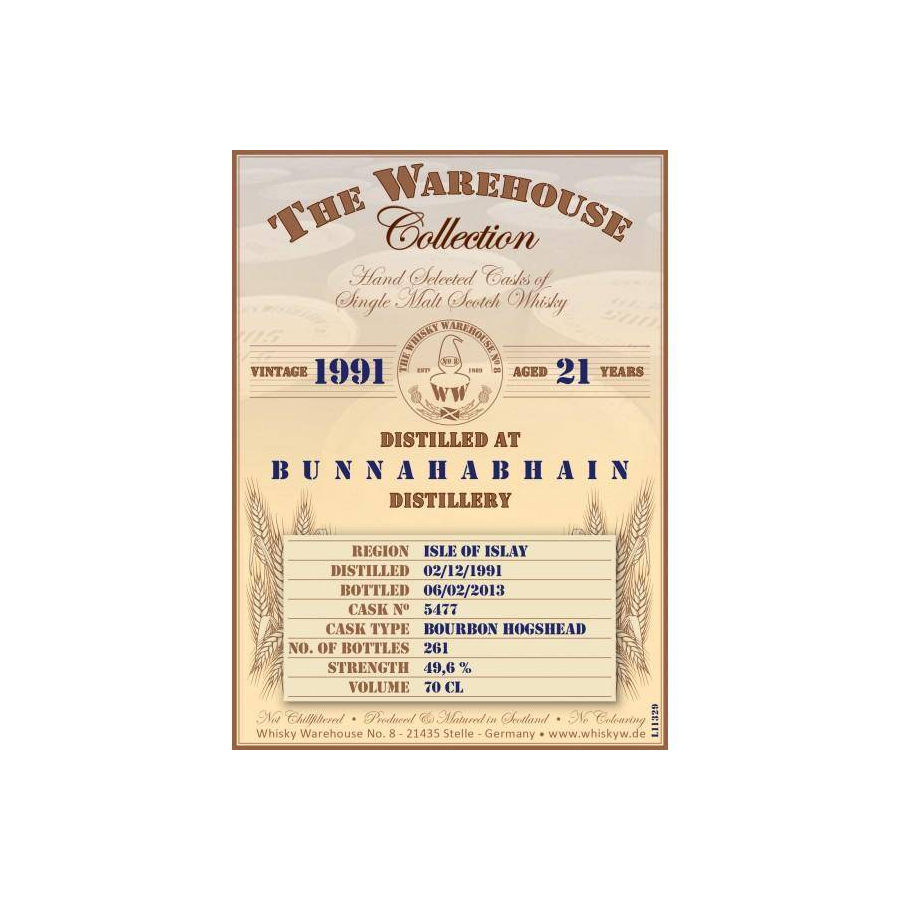 Bunnahabhain 1991 21 Years Single Malt Whisky 2