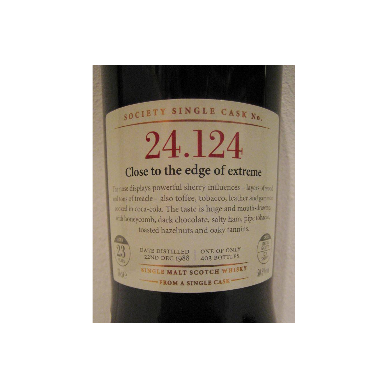 The Scotch Malt Whisky Society 1988 23 Years Single Malt Whisky 2