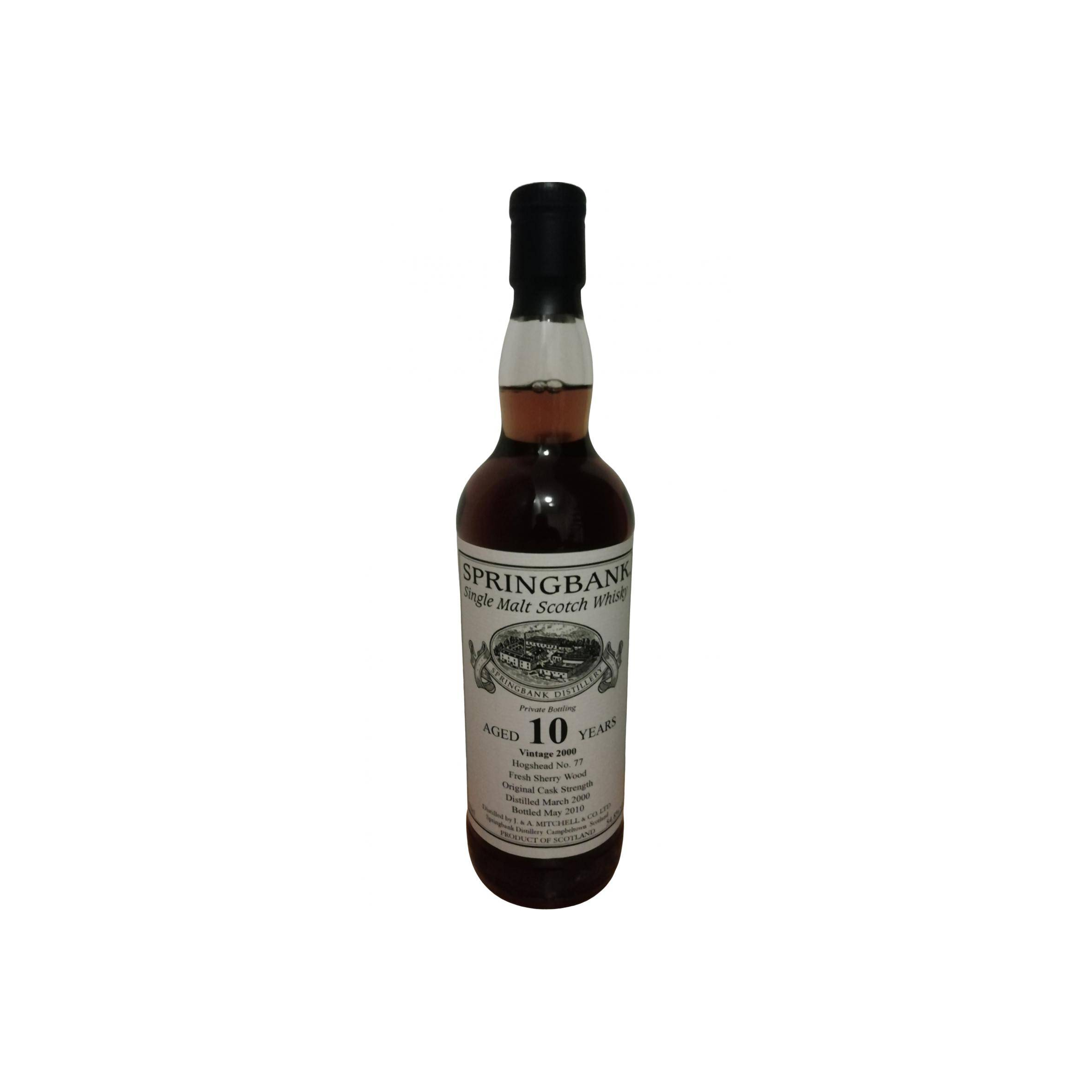 Springbank Private Bottling 2000 10 Years Single Malt Whisky