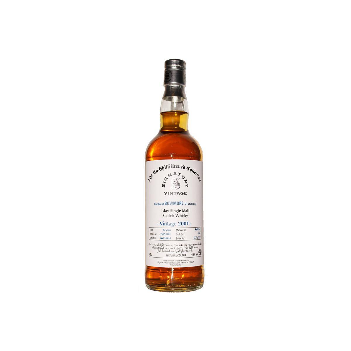 Bowmore The Un-Chillfiltered Collection 2001 12 Years Single Malt Whisky