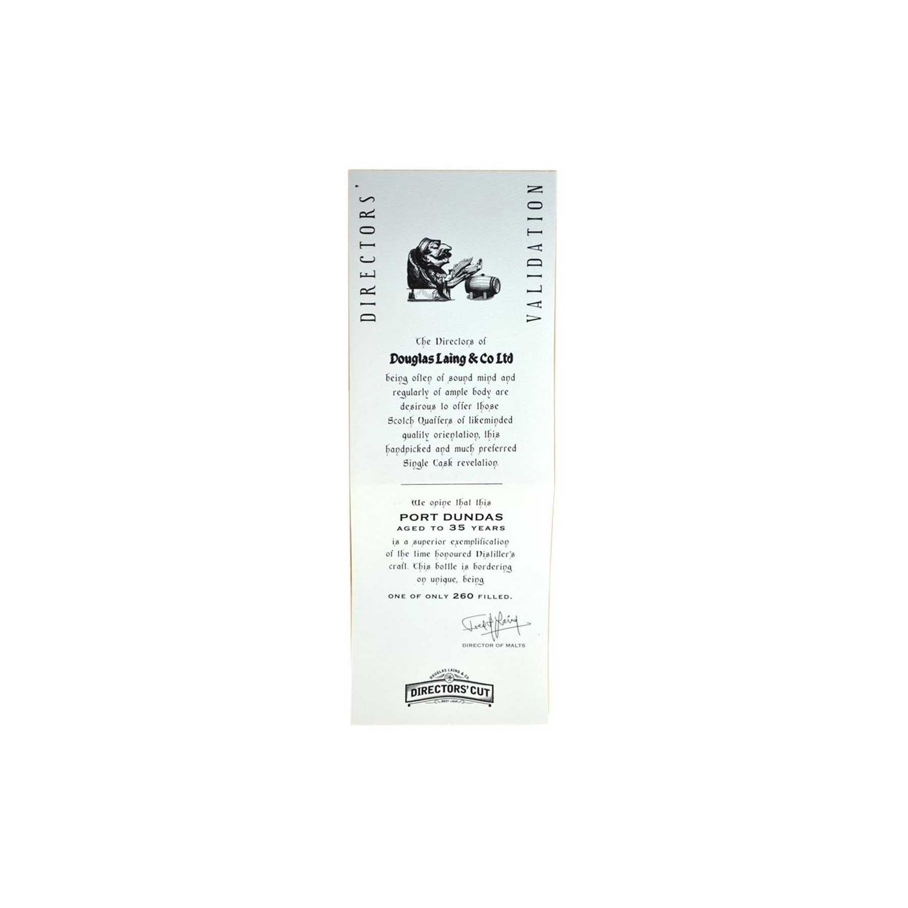 Port Dundas 1978 35 Years Single Grain Whisky 3