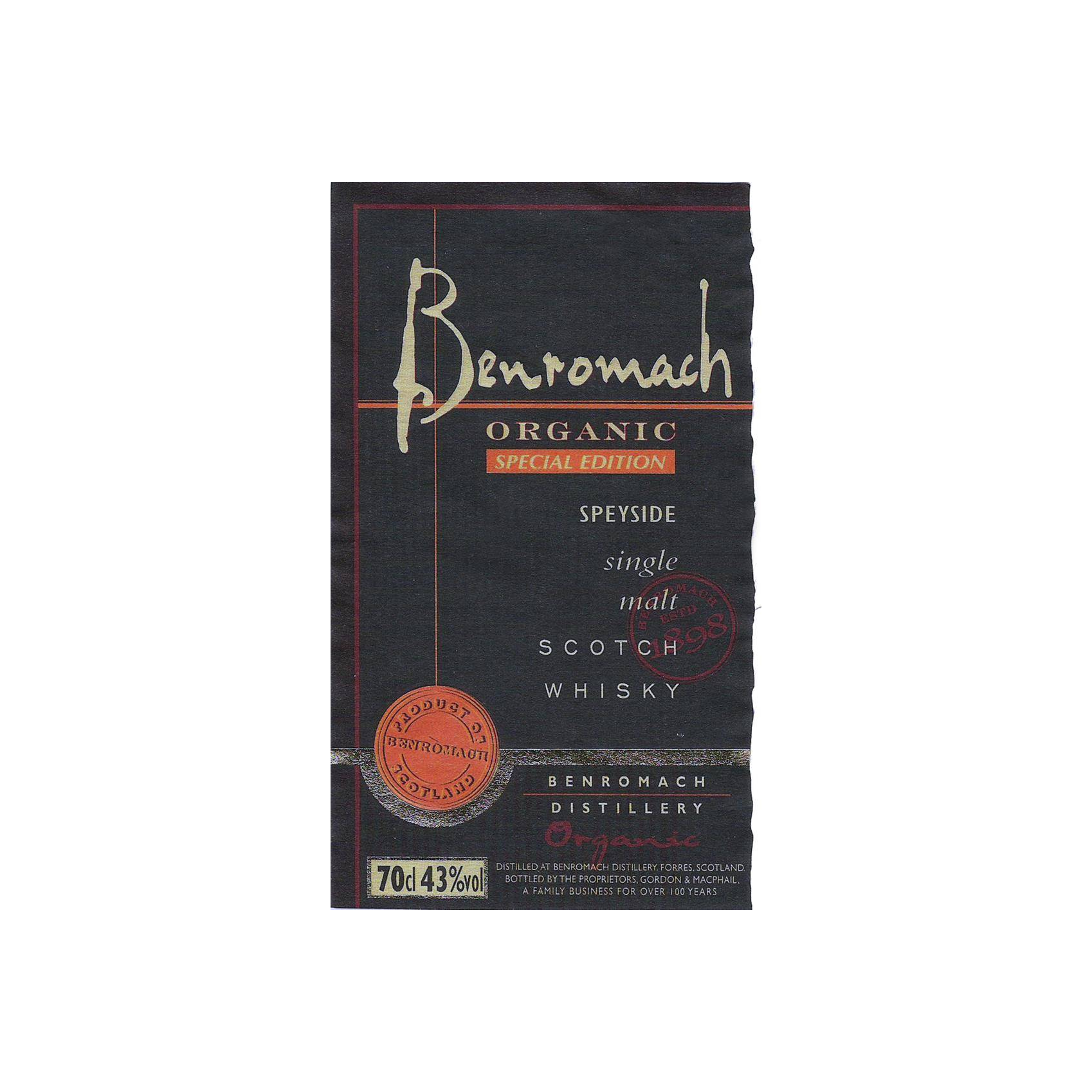 Benromach Single Malt Whisky 3
