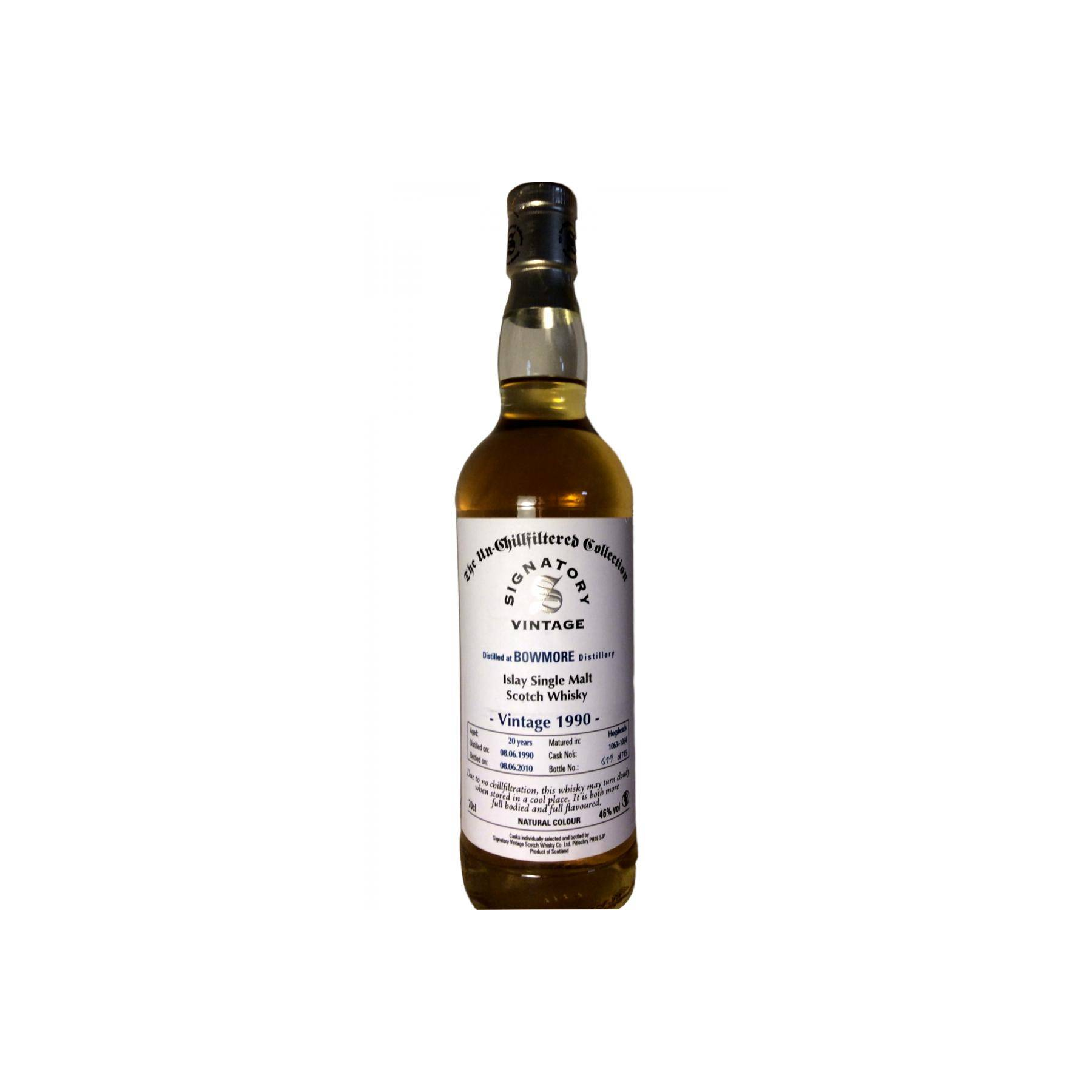 Bowmore The Un-Chillfiltered Collection 1990 20 Years Single Malt Whisky