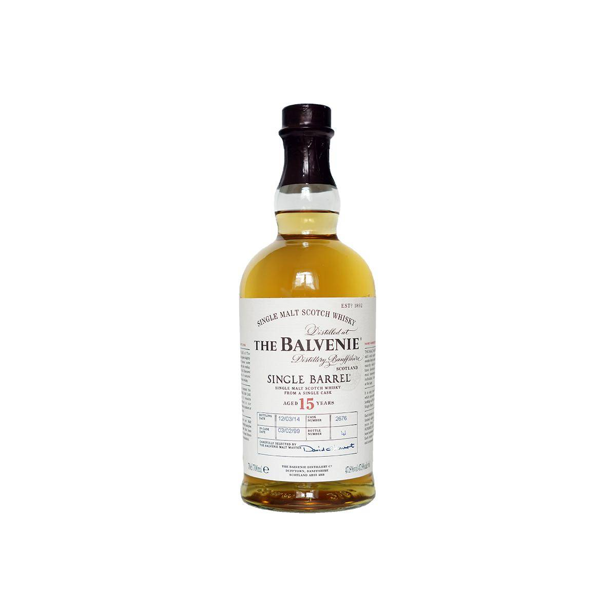The Balvenie Single Cask 1999 15 Years Single Malt Whisky
