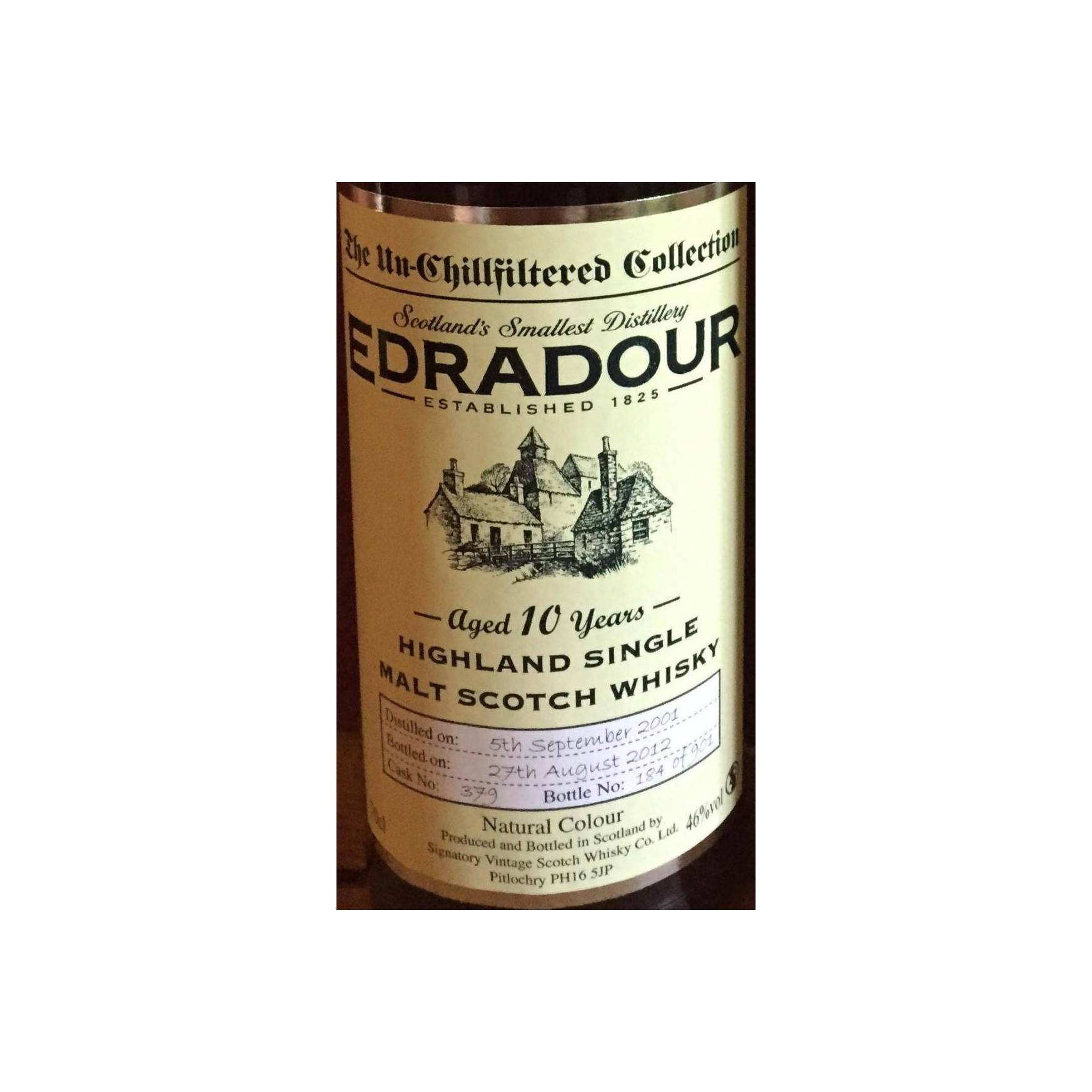 Edradour The Un-Chillfiltered Collection 2001 10 Years Single Malt Whisky