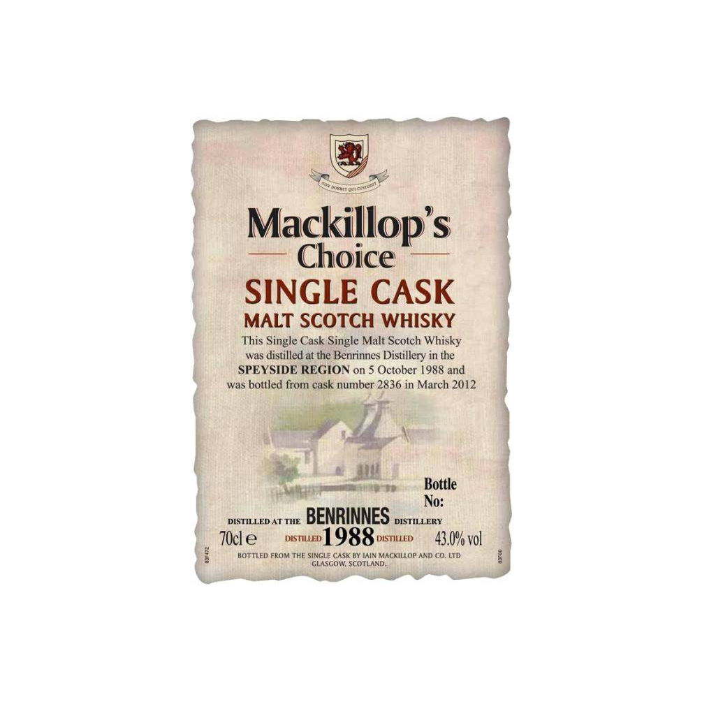 Benrinnes Single Cask 1988 23 Years Single Malt Whisky 2