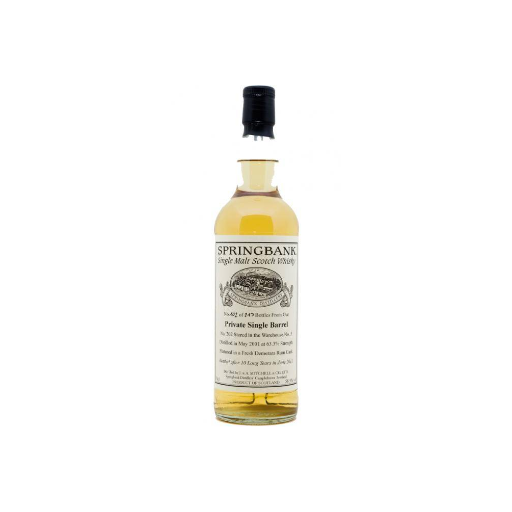 Springbank Private Bottling 2001 10 Years Single Malt Whisky