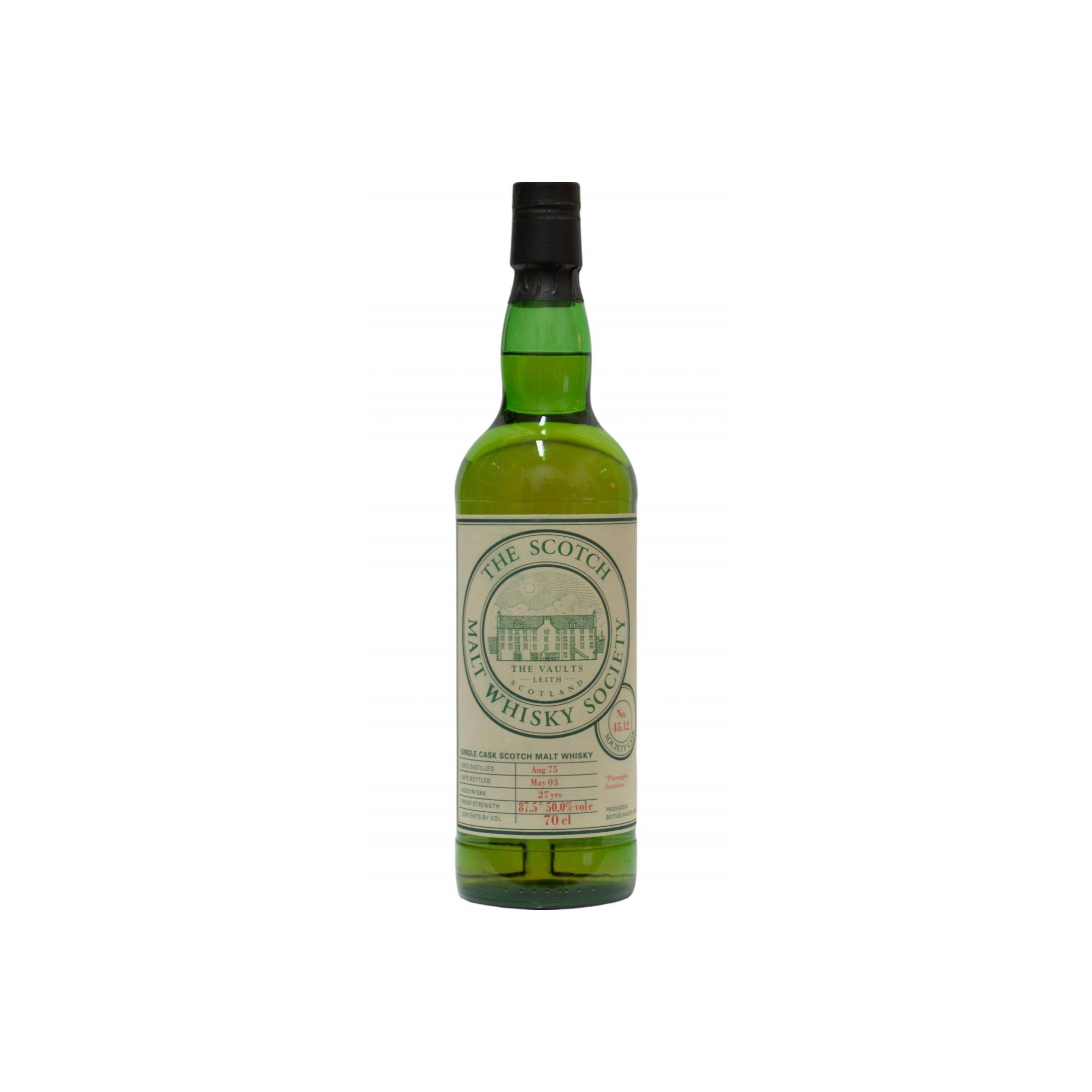 The Scotch Malt Whisky Society 1975 27 Years Single Malt Whisky