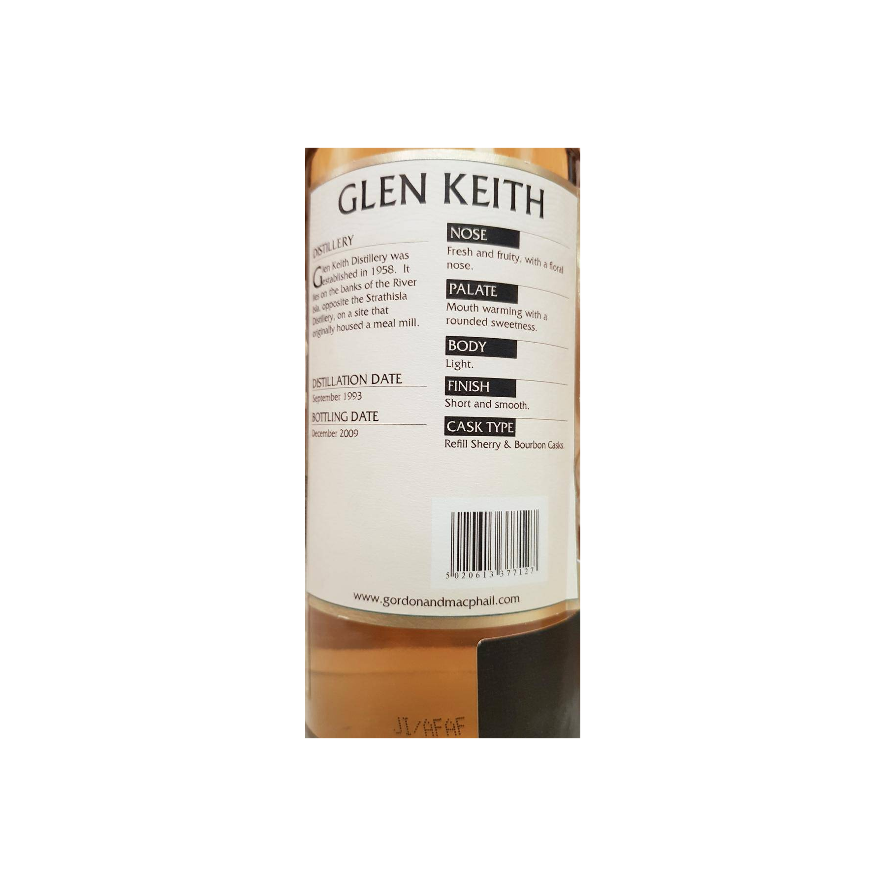 Glen Keith Connoisseurs Choice 1993 16 Years Single Malt Whisky 3