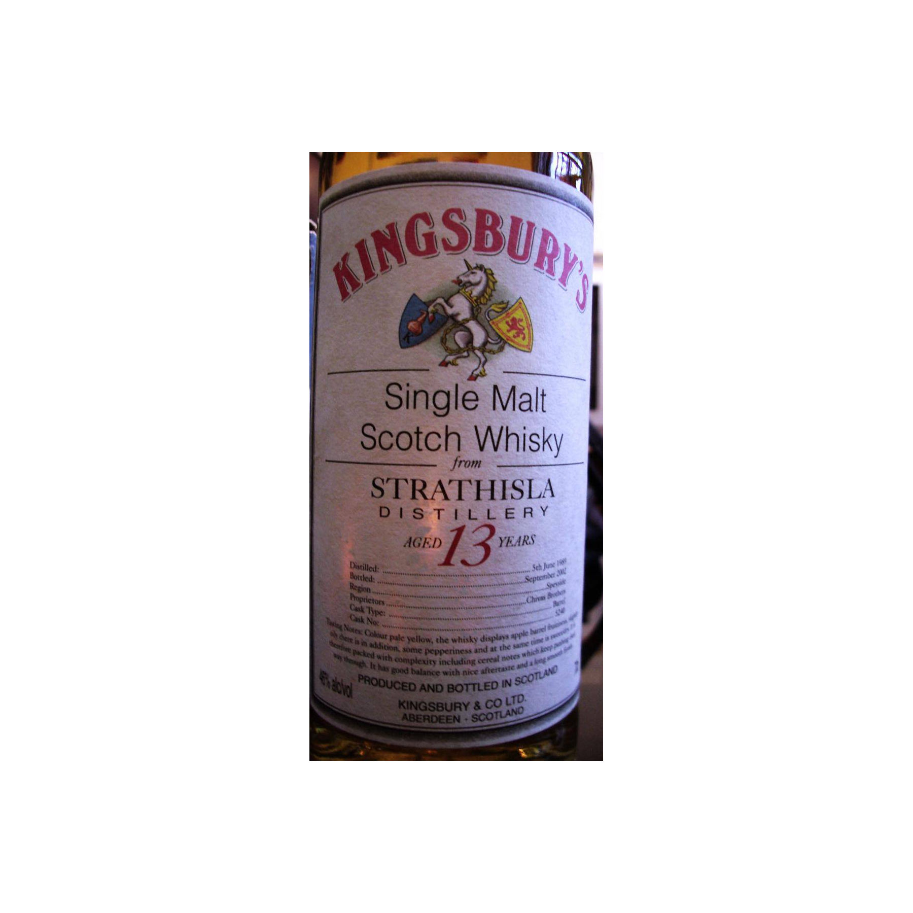 Strathisla 1989 13 Years Single Malt Whisky