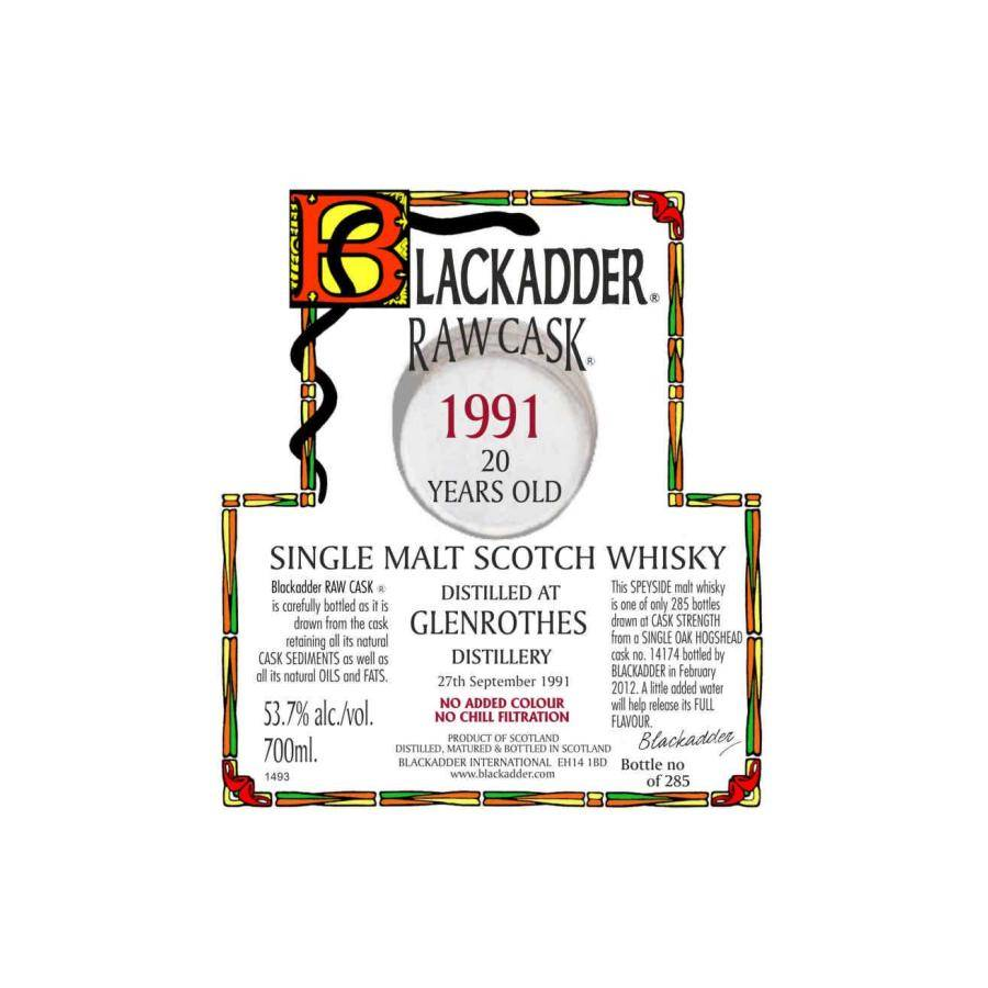 The Glenrothes Raw Cask 1991 20 Years Single Malt Whisky