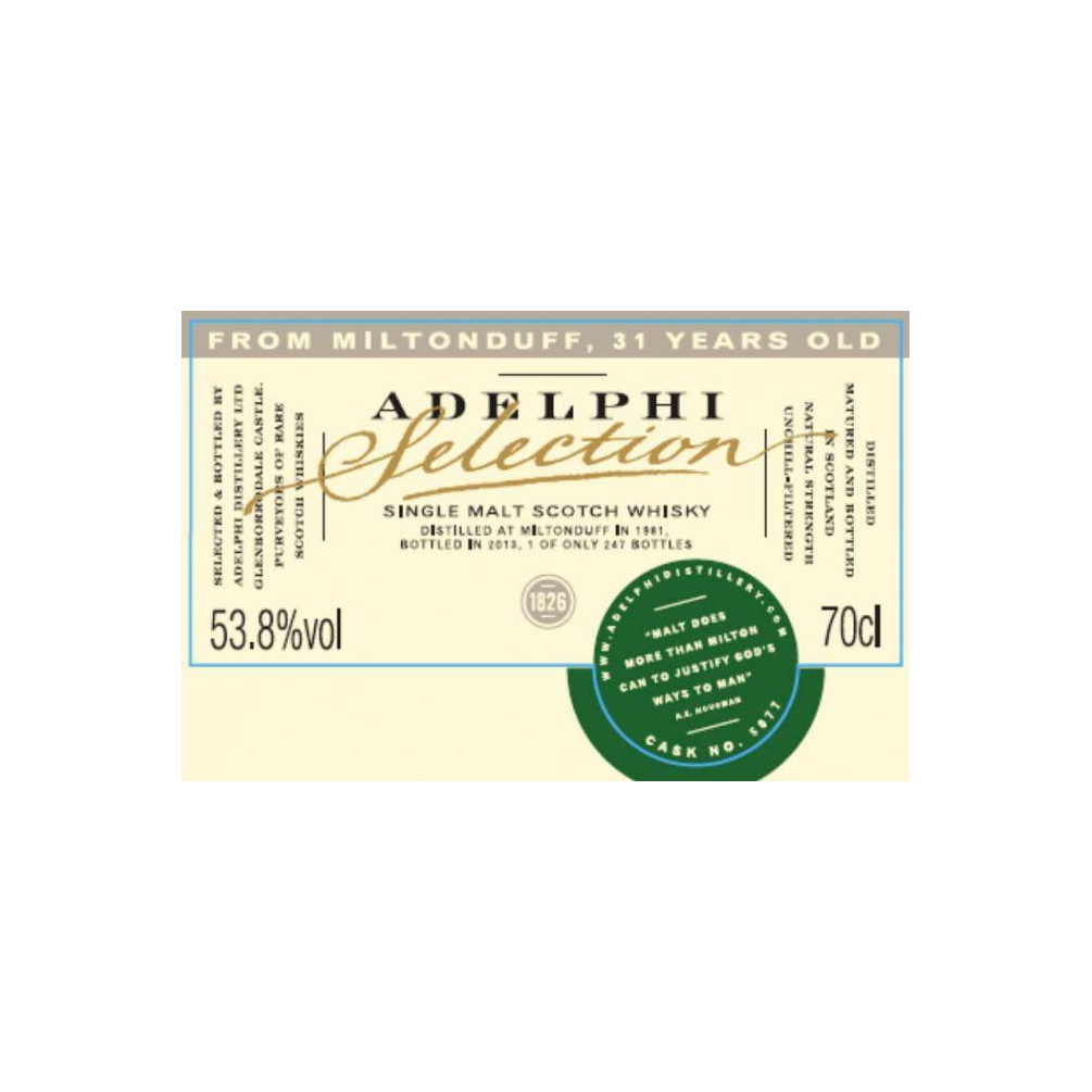 Miltonduff Limited Edition 1981 31 Years Single Malt Whisky 2
