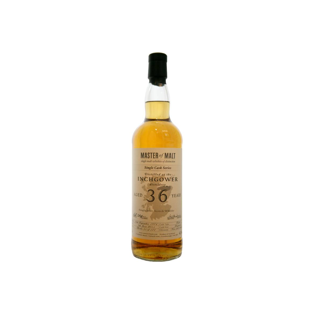 Inchgower Single Cask 1974 36 Years Single Malt Whisky