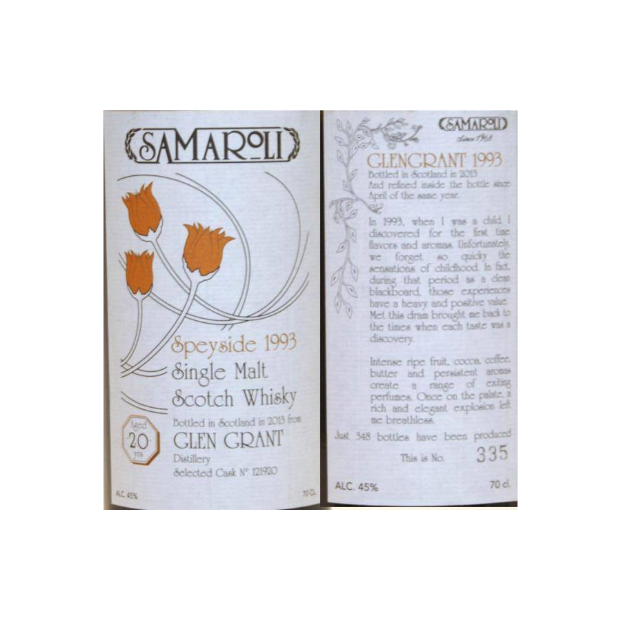 Glen Grant 1993 20 Years Single Malt Whisky 2