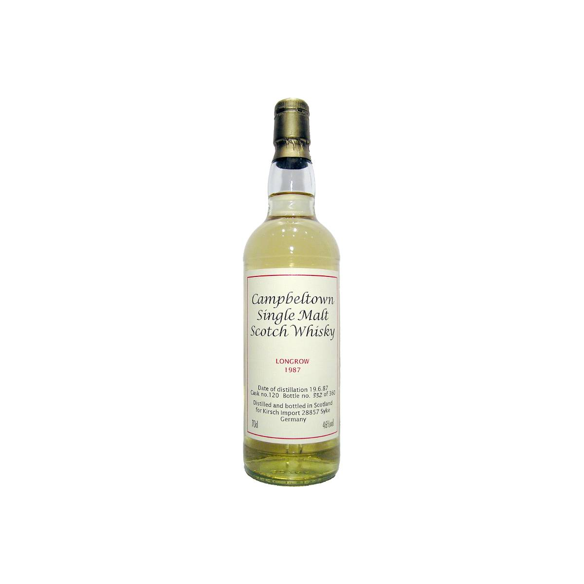 Springbank 1987 Single Malt Whisky