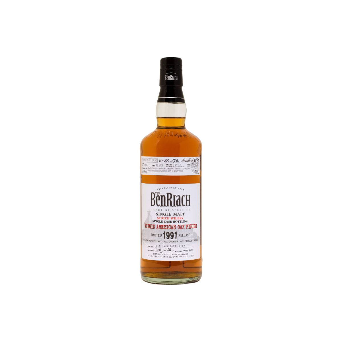 BenRiach 1991 19 Years Single Malt Whisky