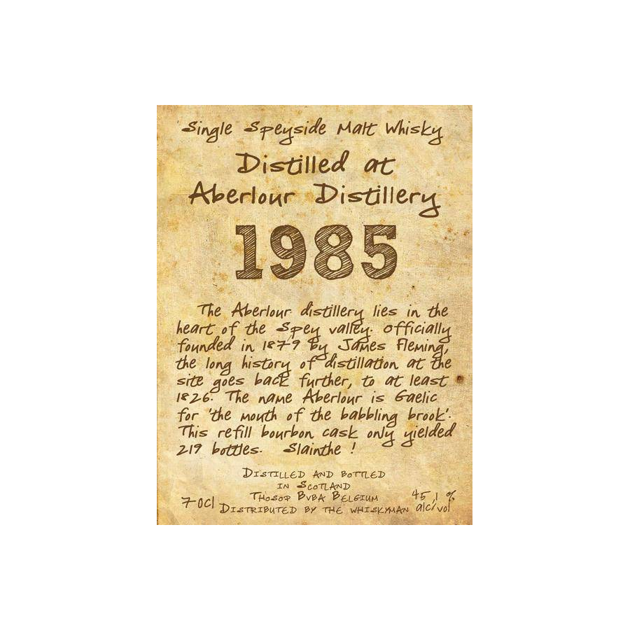 Aberlour 1985 27 Years Single Malt Whisky 2