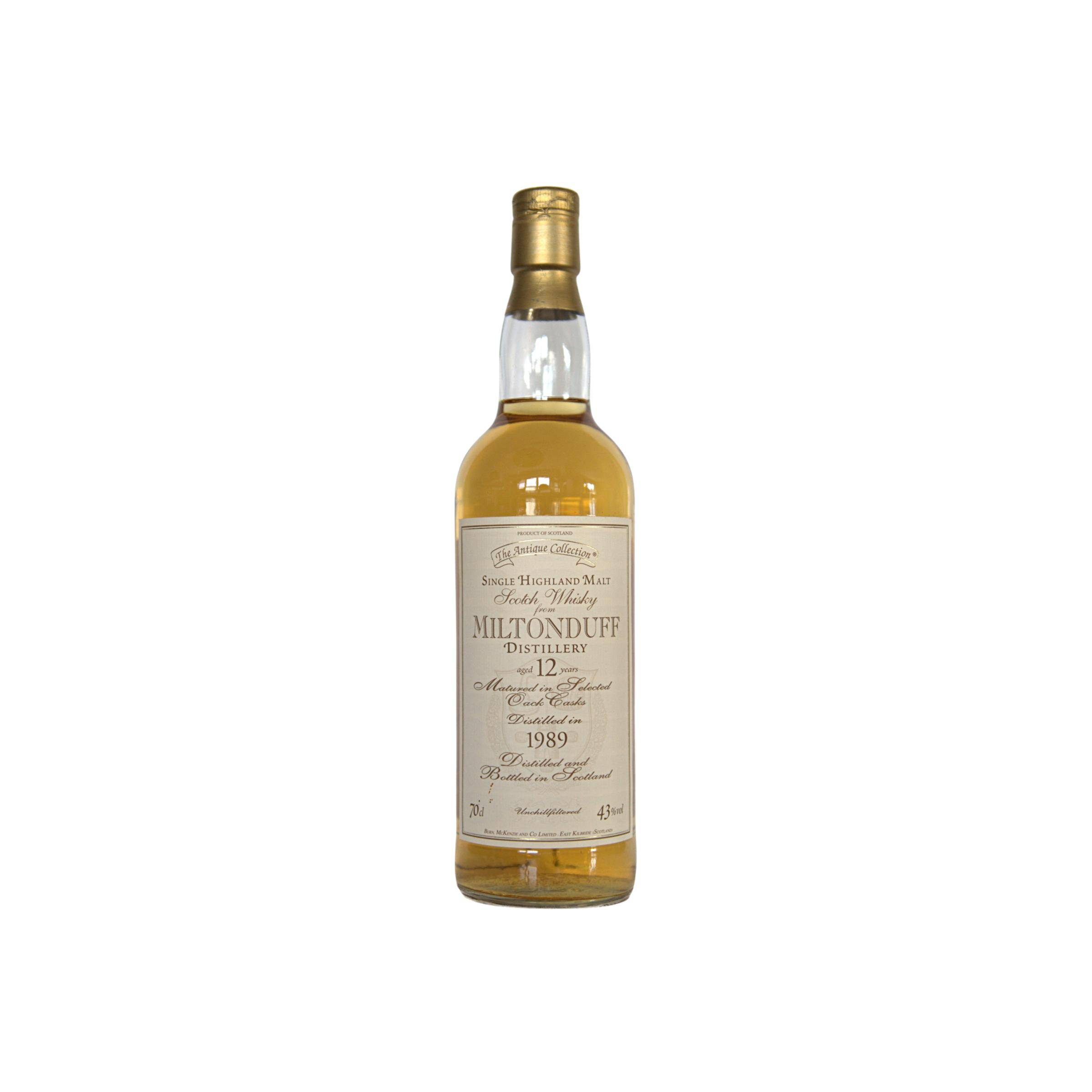 Miltonduff 1989 12 Years Single Malt Whisky