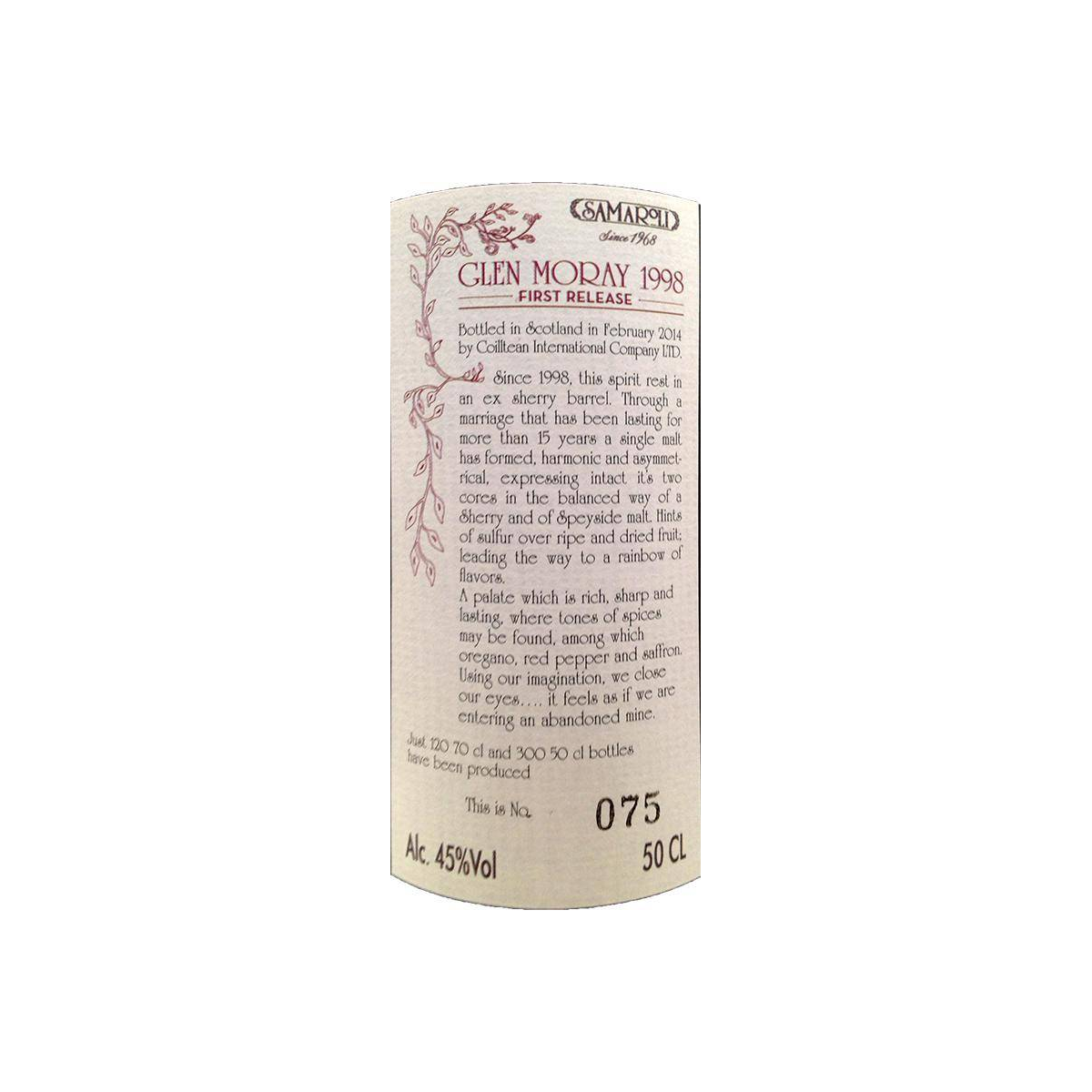 Glen Moray 1998 16 Years Single Malt Whisky 3