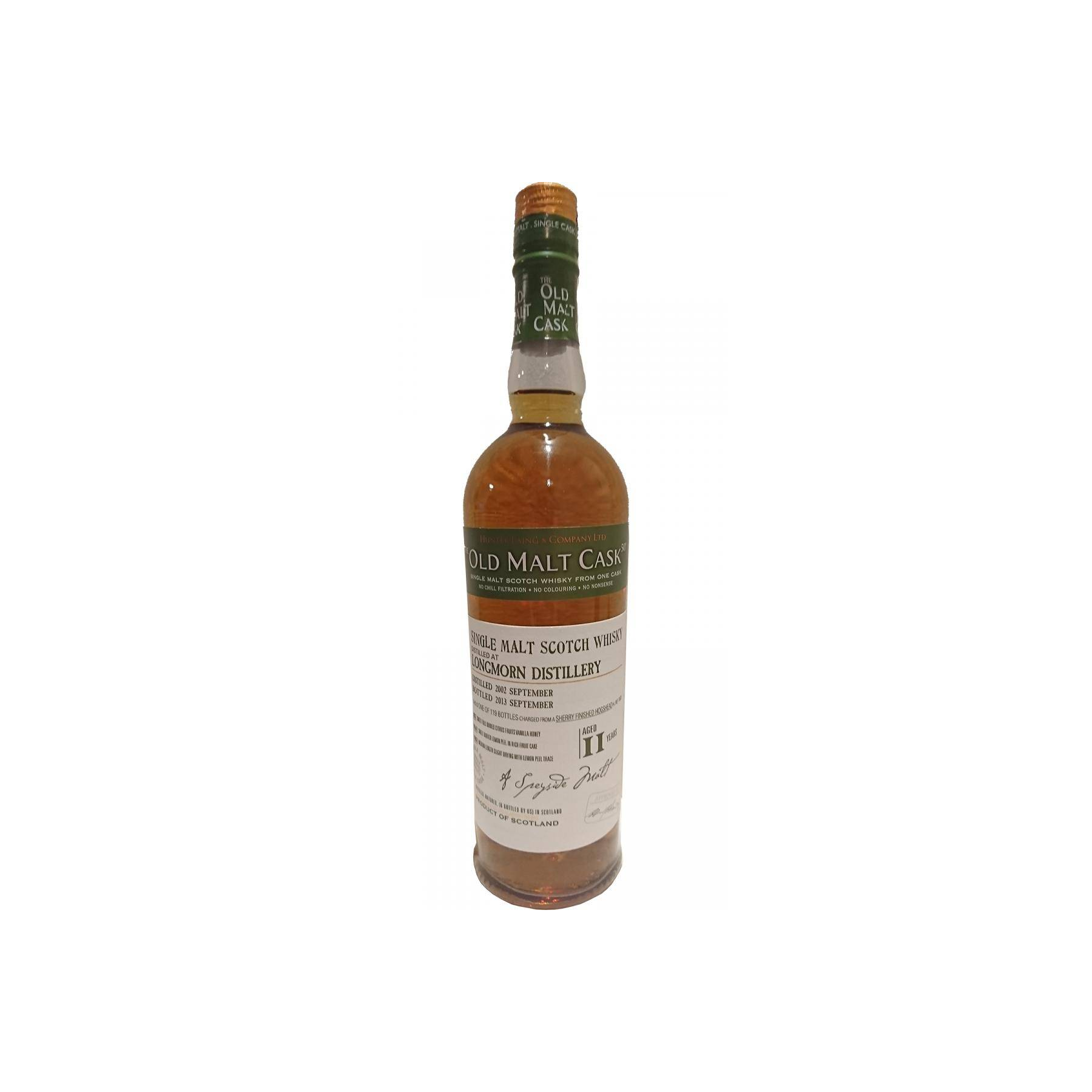 Longmorn Old Malt Cask 2002 11 Years Single Malt Whisky