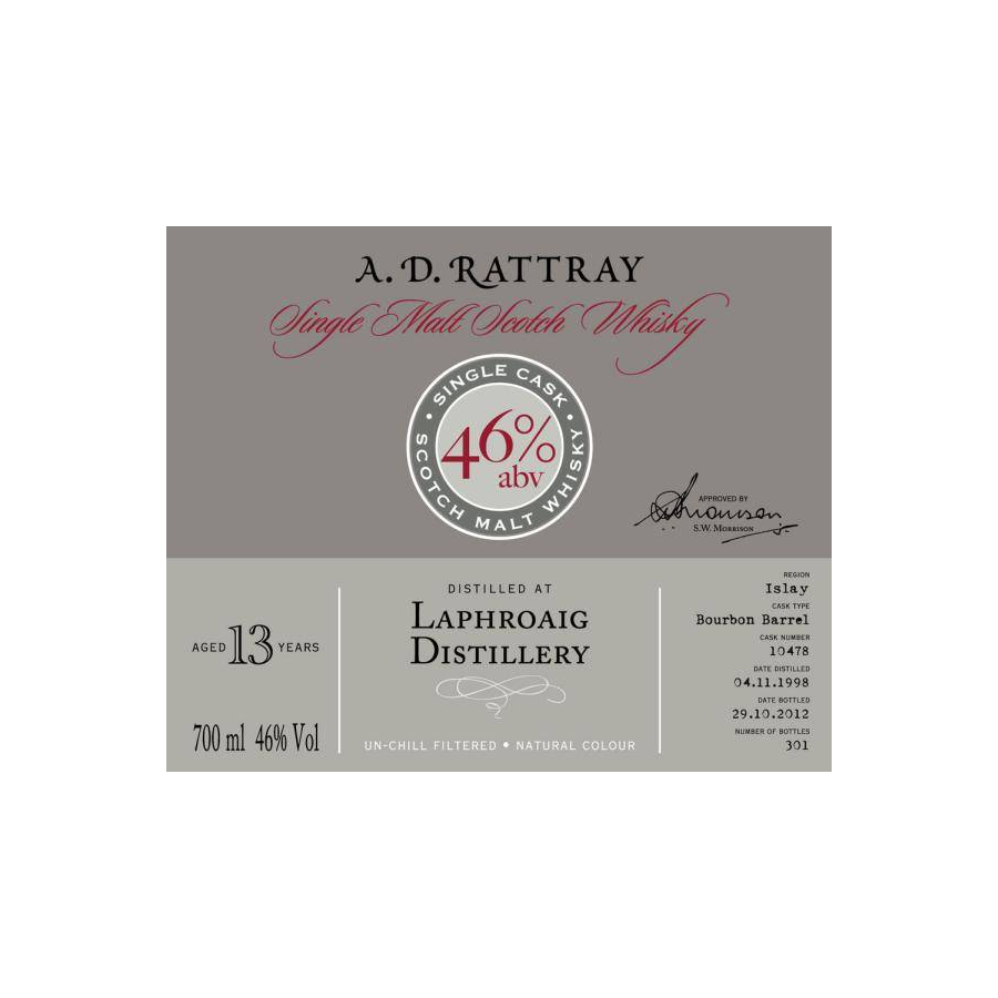 Laphroaig Individual Cask Bottling 1998 13 Years Single Malt Whisky