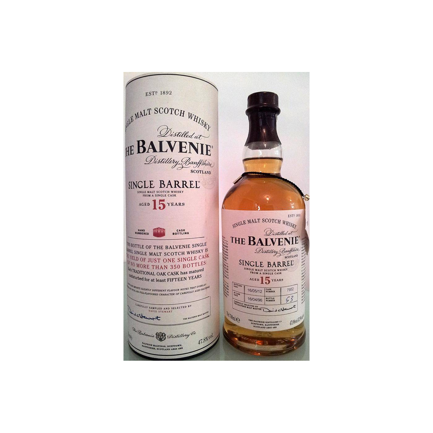 The Balvenie Single Cask 1996 15 Years Single Malt Whisky