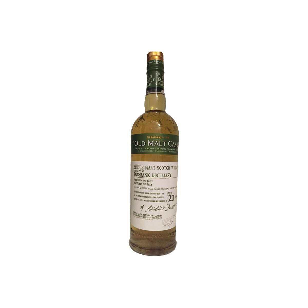 Rosebank Old Malt Cask 1990 21 Years Single Malt Whisky 2