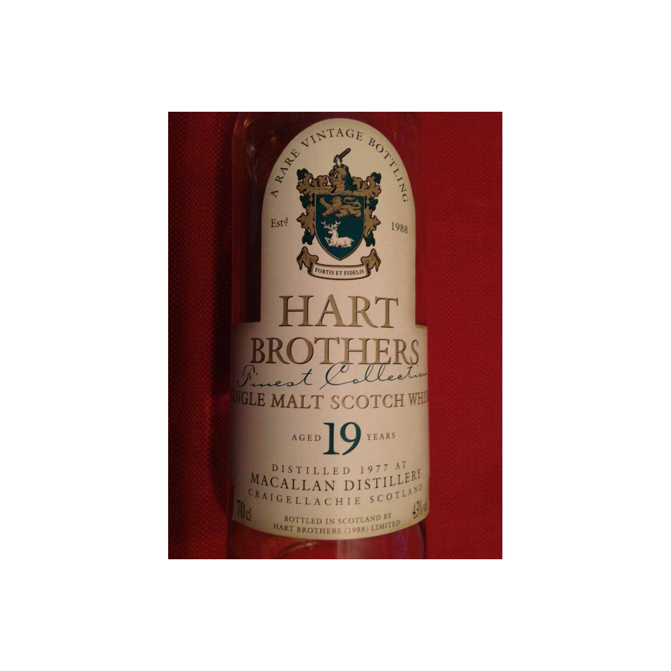 The Macallan Finest Collection 1977 19 Years Single Malt Whisky