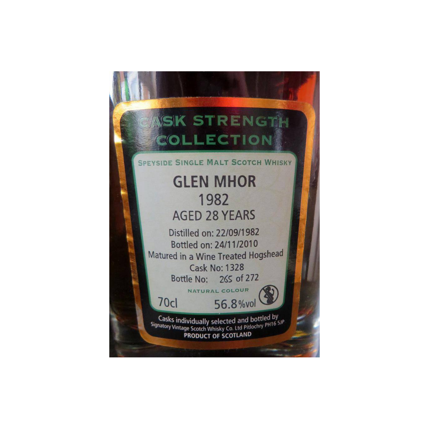 Glen Mhor Cask Strength Collection 1982 28 Years Single Malt Whisky 2