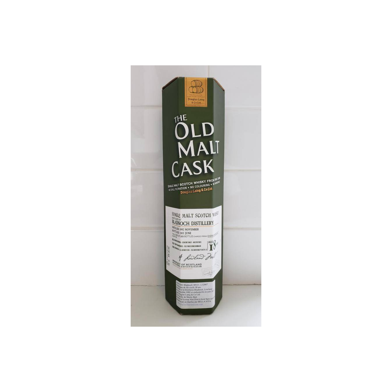 Bladnoch Old Malt Cask 1992 18 Years Single Malt Whisky 2