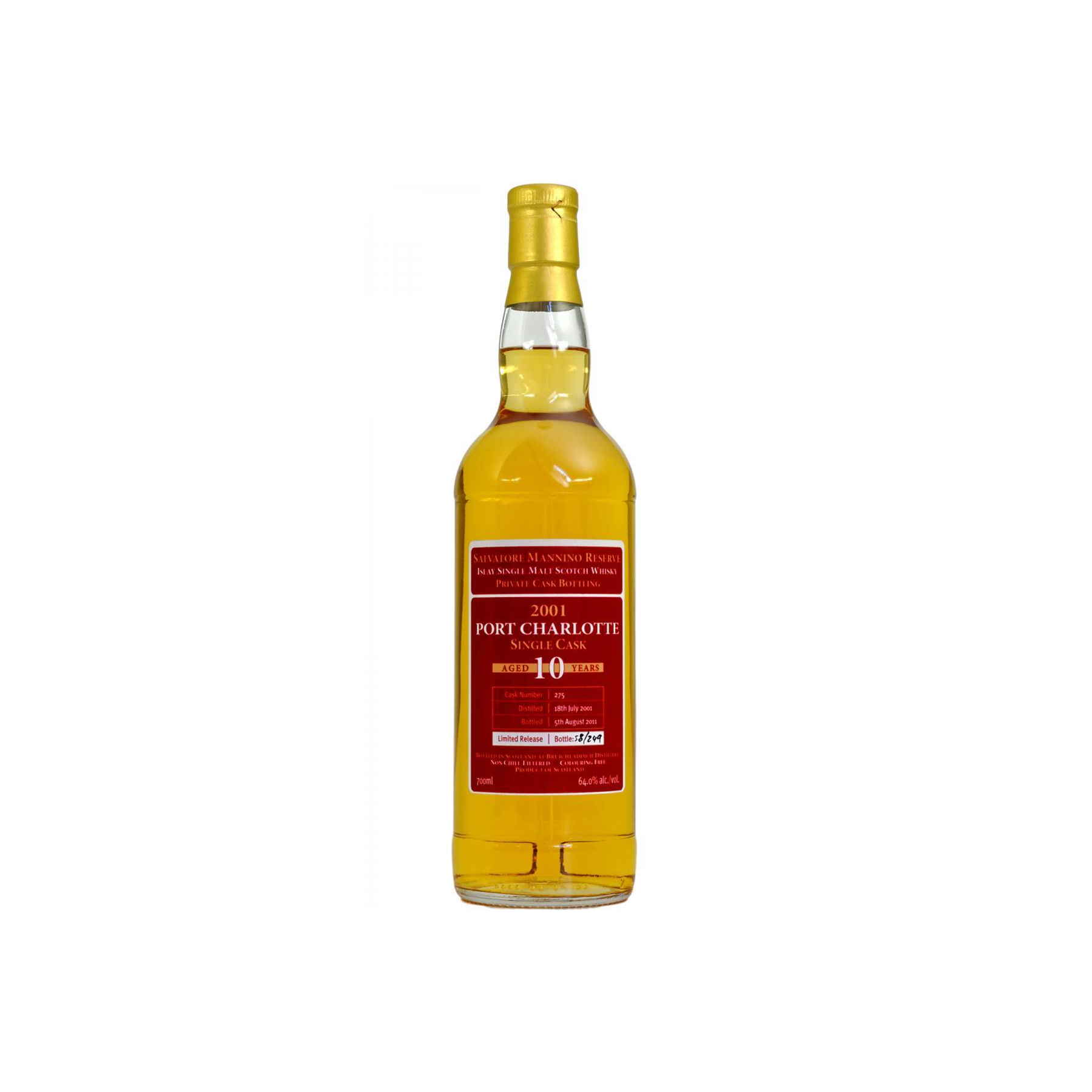 Port Charlotte 2001 10 Years Single Malt Whisky