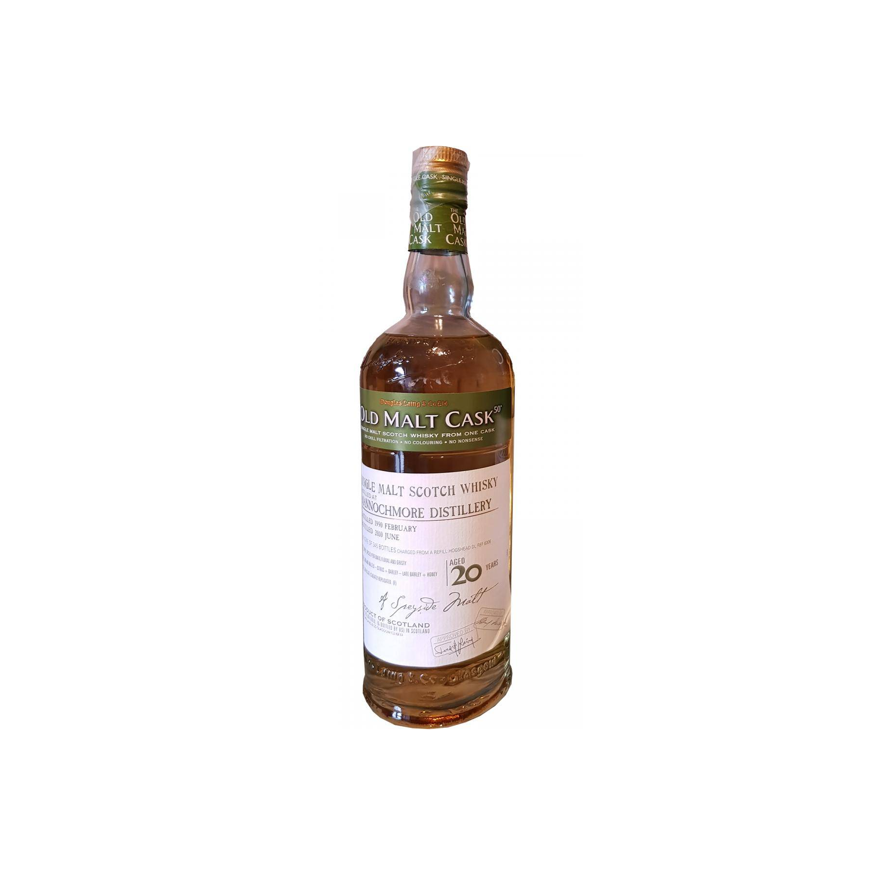 Mannochmore Old Malt Cask 1990 20 Years Single Malt Whisky