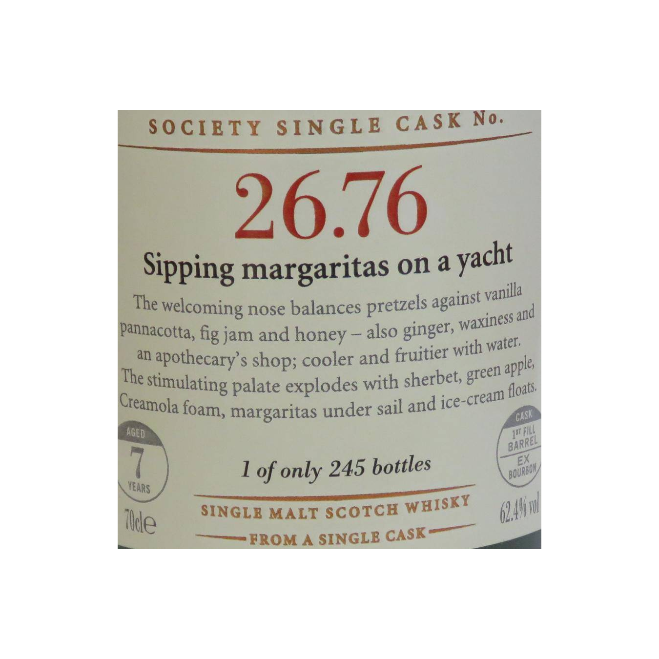 The Scotch Malt Whisky Society 2000 7 Years Single Malt Whisky 2
