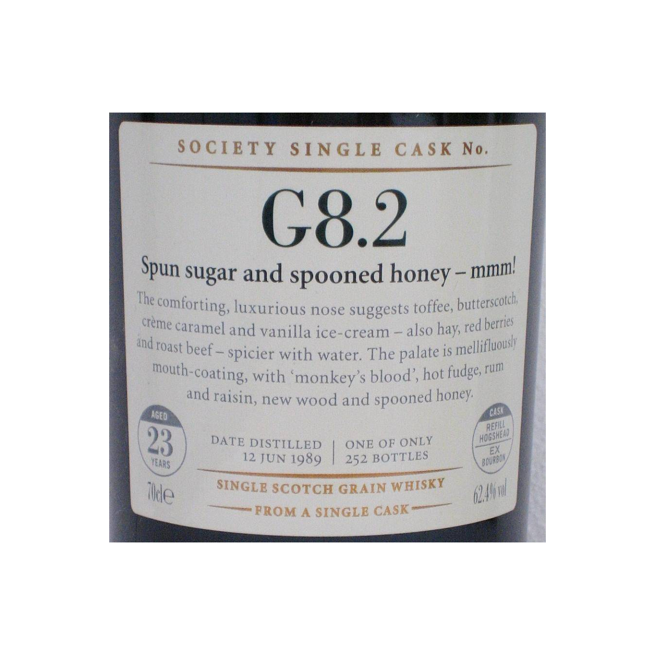 The Scotch Malt Whisky Society 1989 23 Years Single Grain Whisky 2