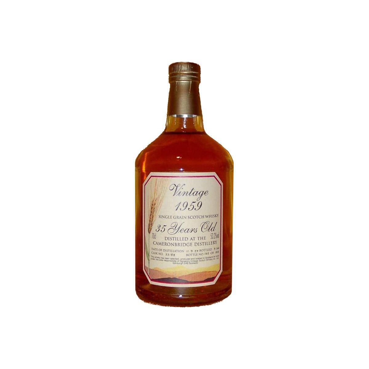 Cameronbridge Vintage Collection - Dumpy 1959 35 Years Single Grain Whisky