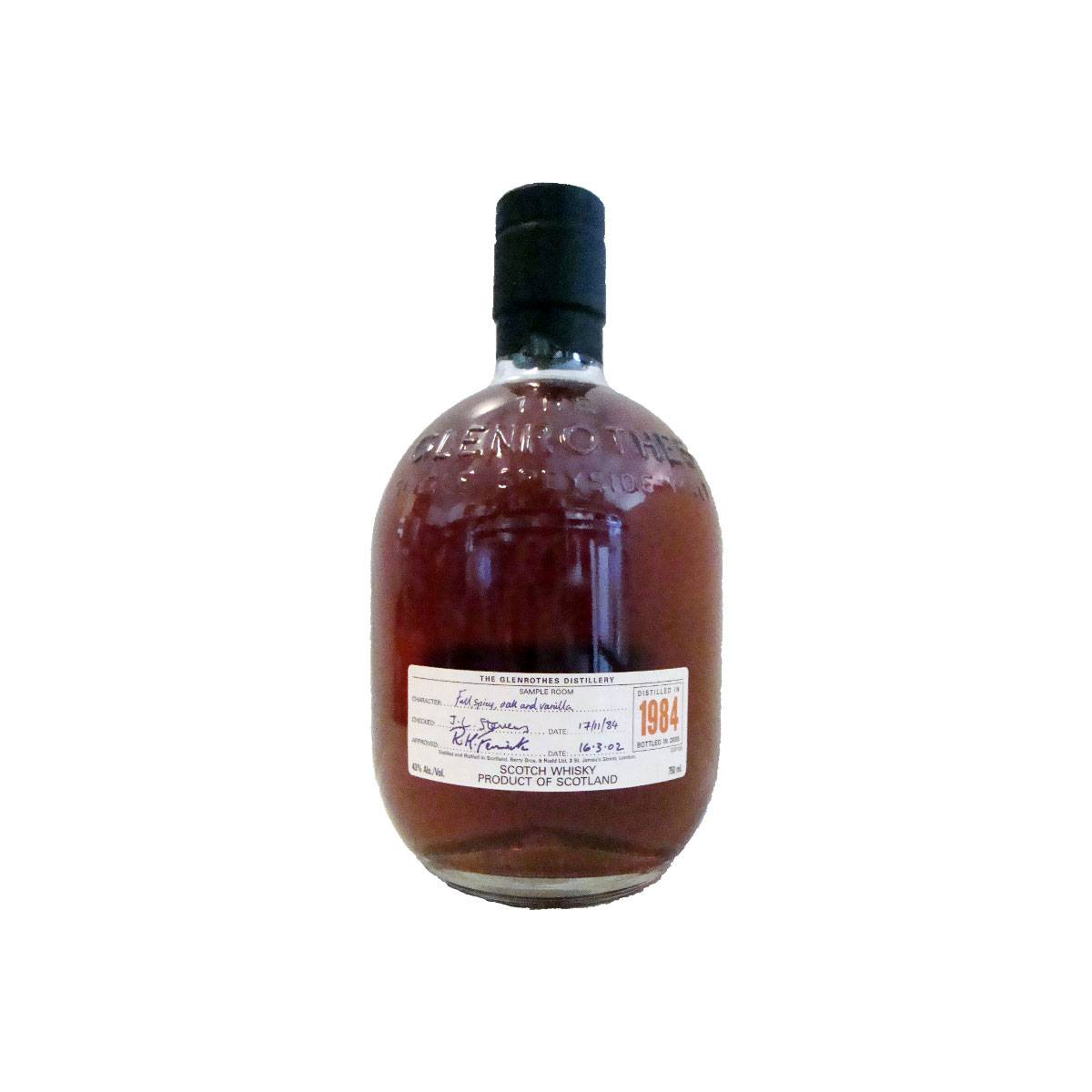 The Glenrothes 1984 21 Years Single Malt Whisky