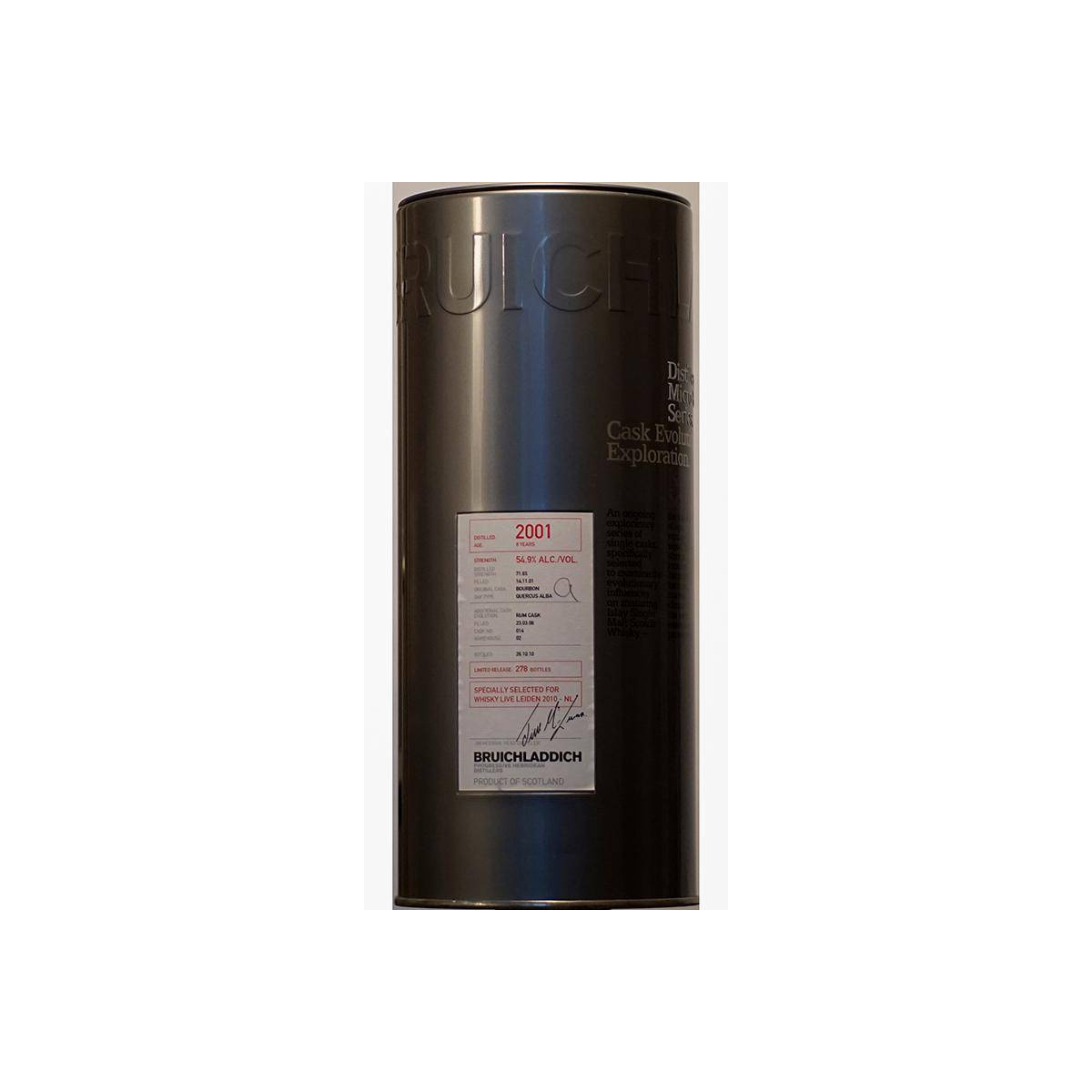Bruichladdich 2001 8 Years Single Malt Whisky 3