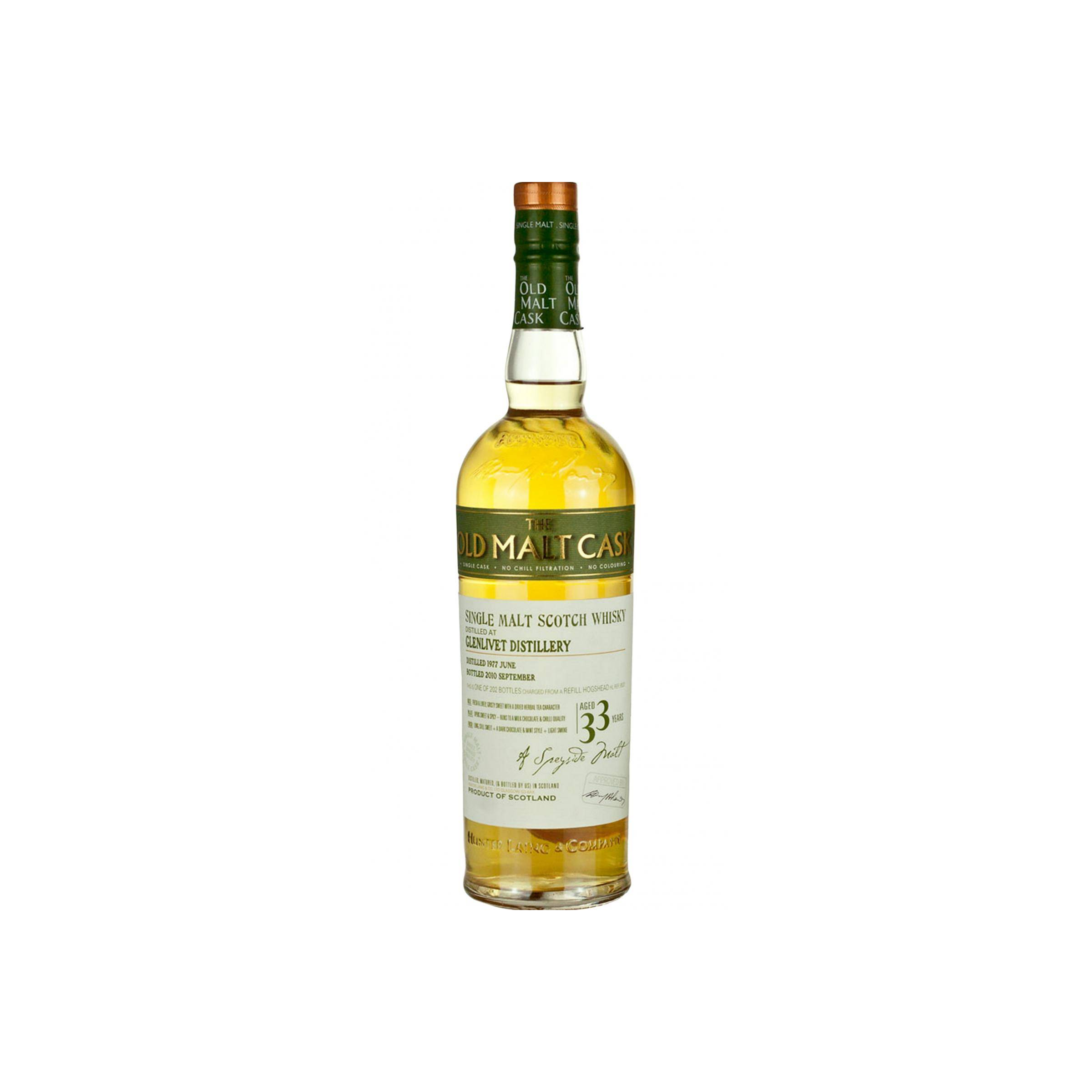 The Glenlivet Old Malt Cask 1977 33 Years Single Malt Whisky