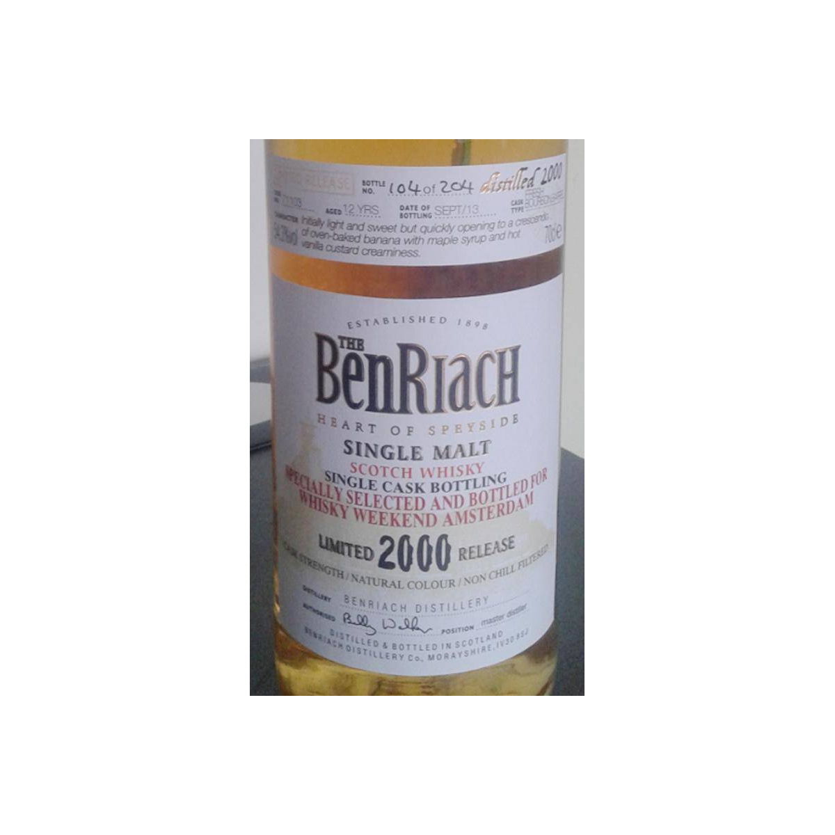 BenRiach 2000 12 Years Single Malt Whisky 2