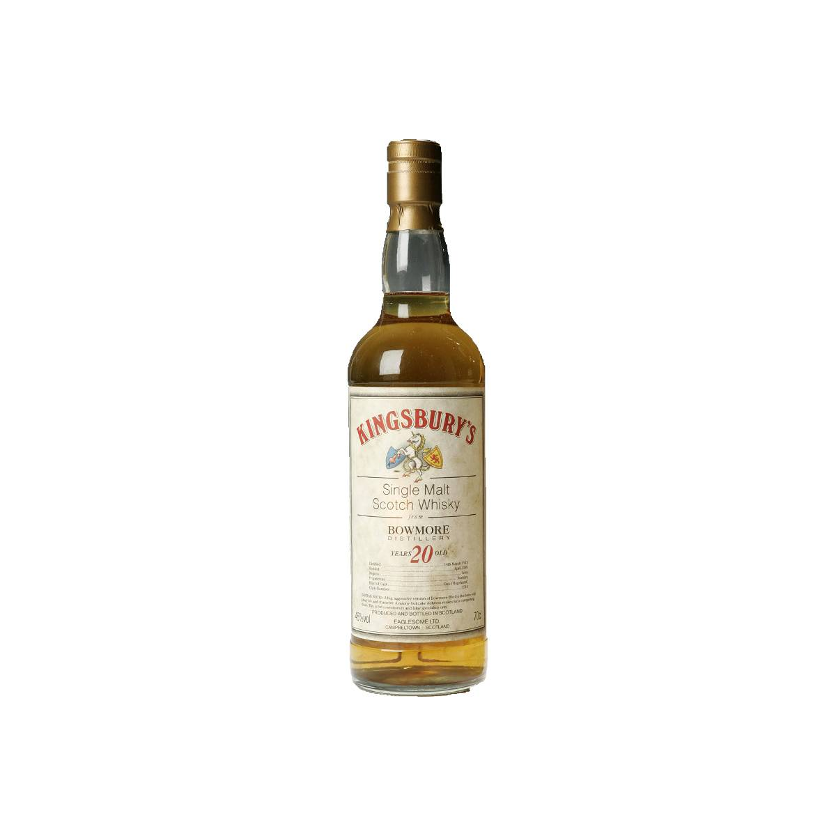 Bowmore 1975 20 Years Single Malt Whisky